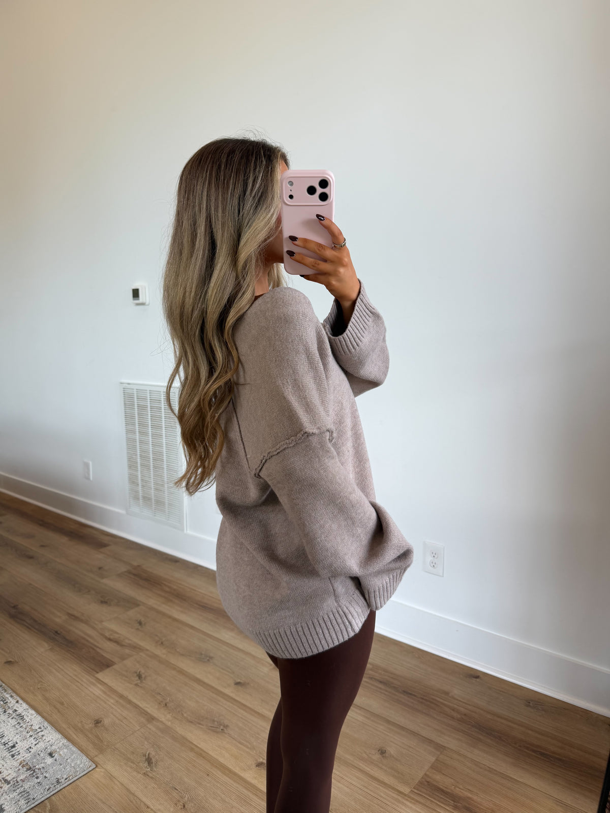 Perfectly Slouchy Sweater (Taupe)
