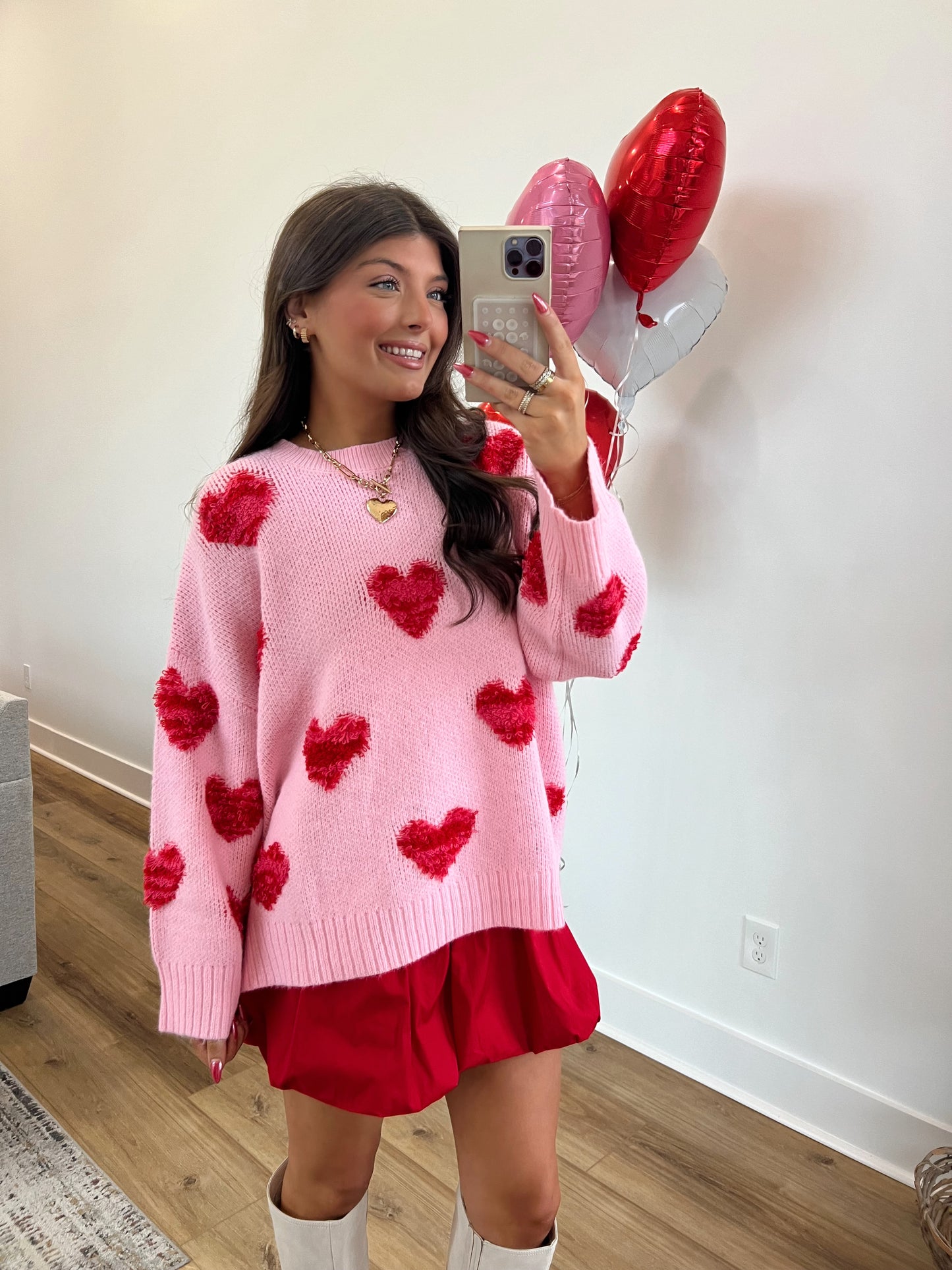 Pink Sweetheart Sweater