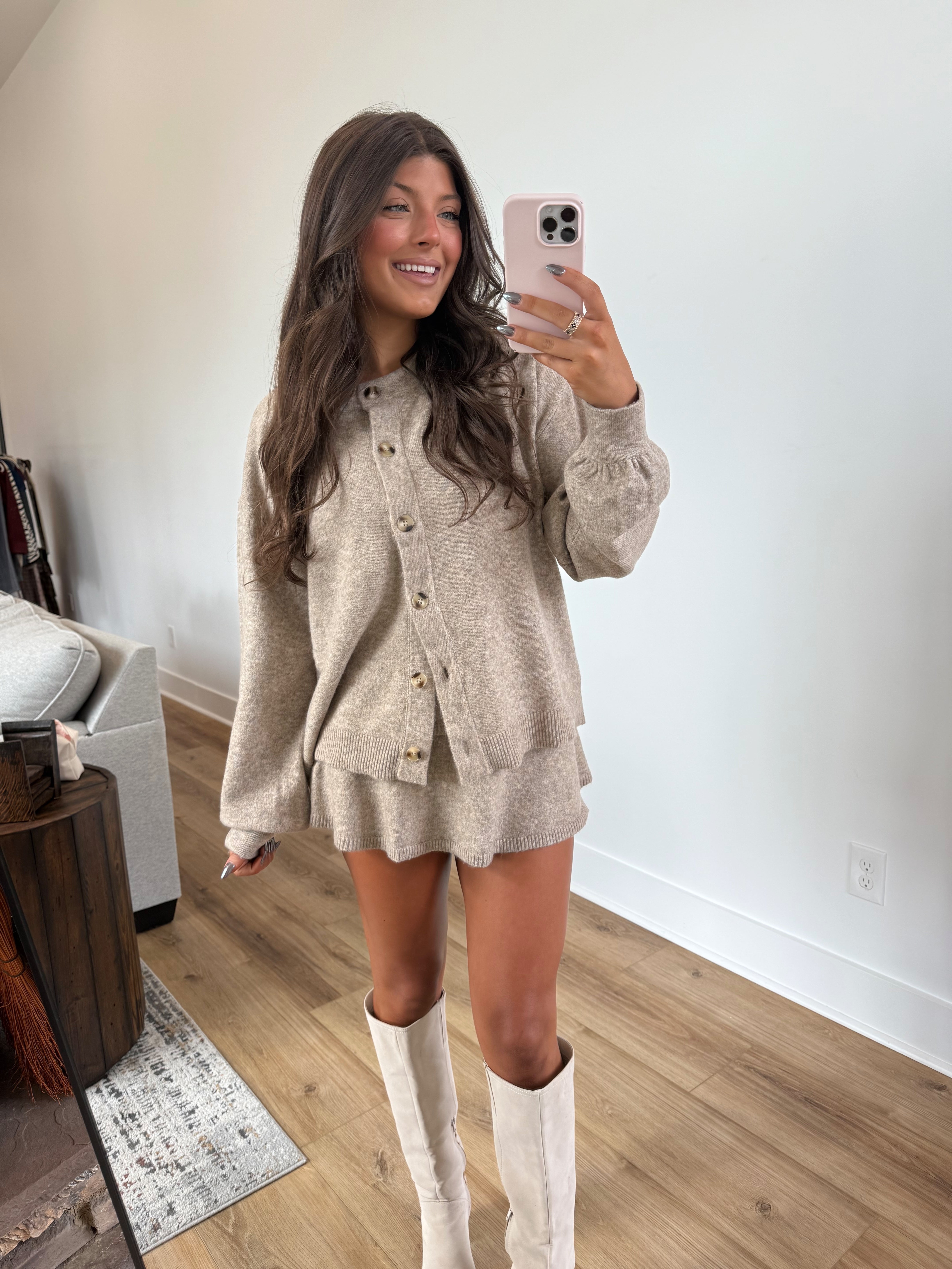 Charlotte Sweater Set (Beige)