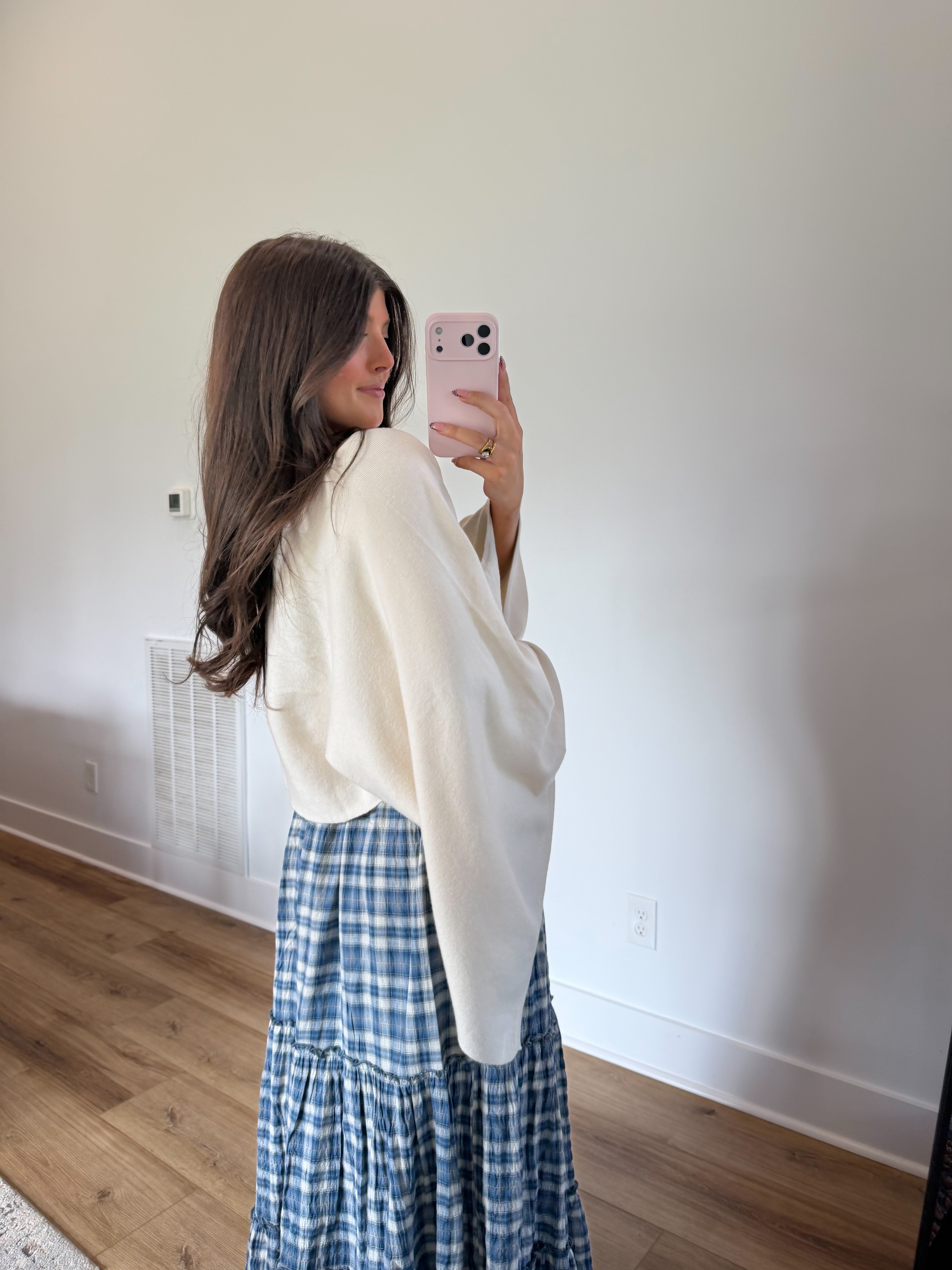Cream Cape Top