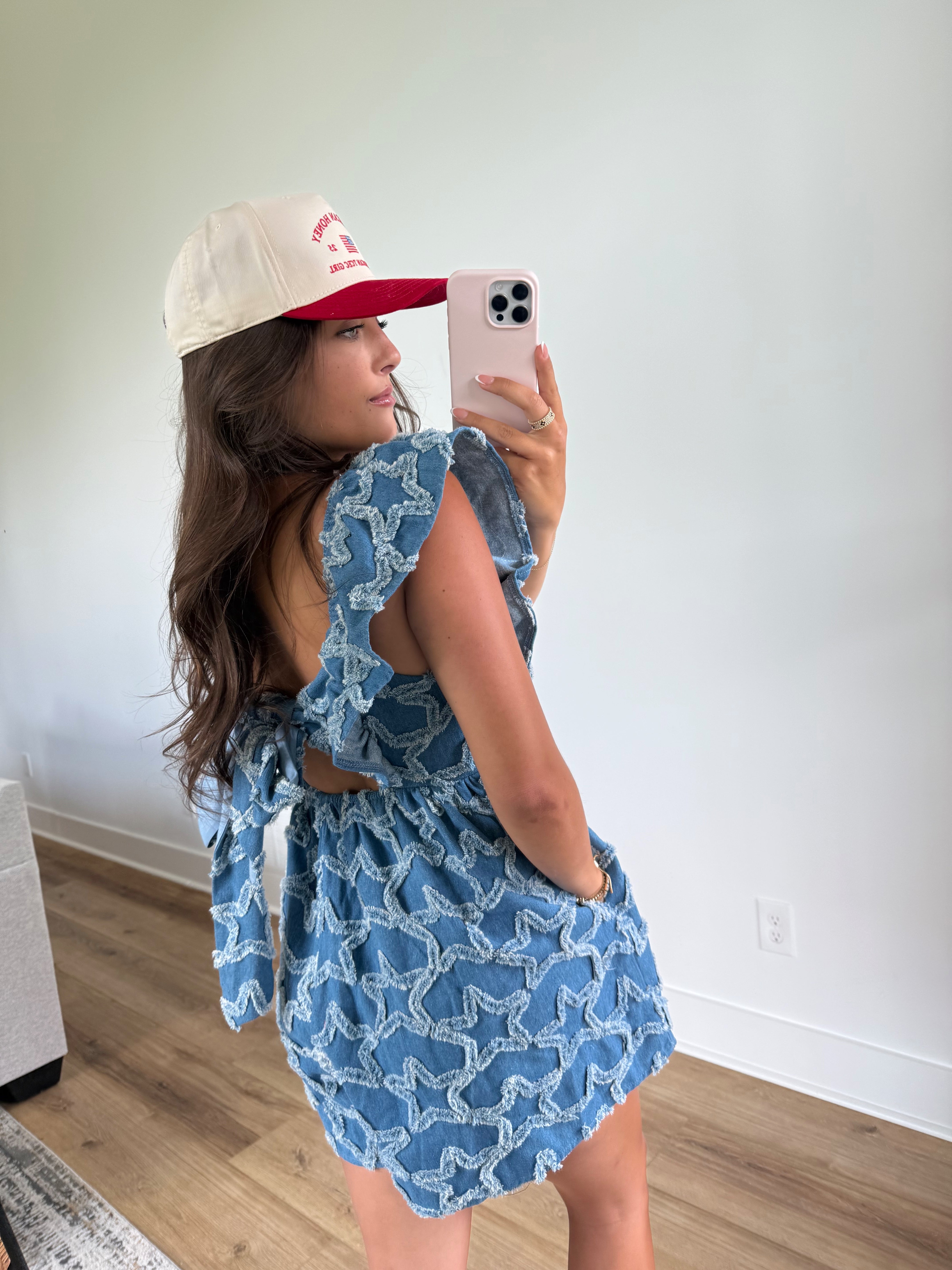 Star Girl Summer Denim Romper