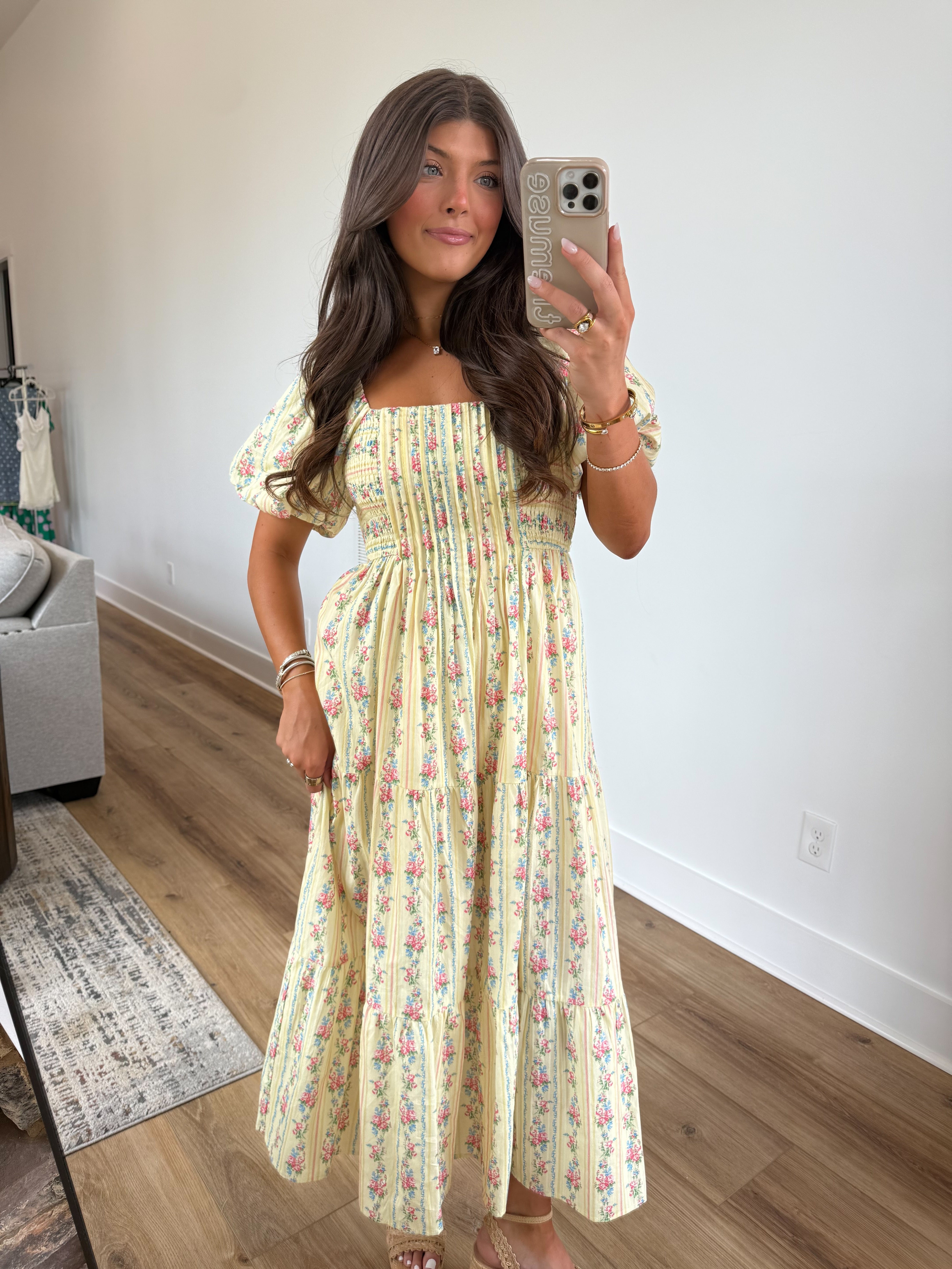 Caroline Puff Sleeve Dress