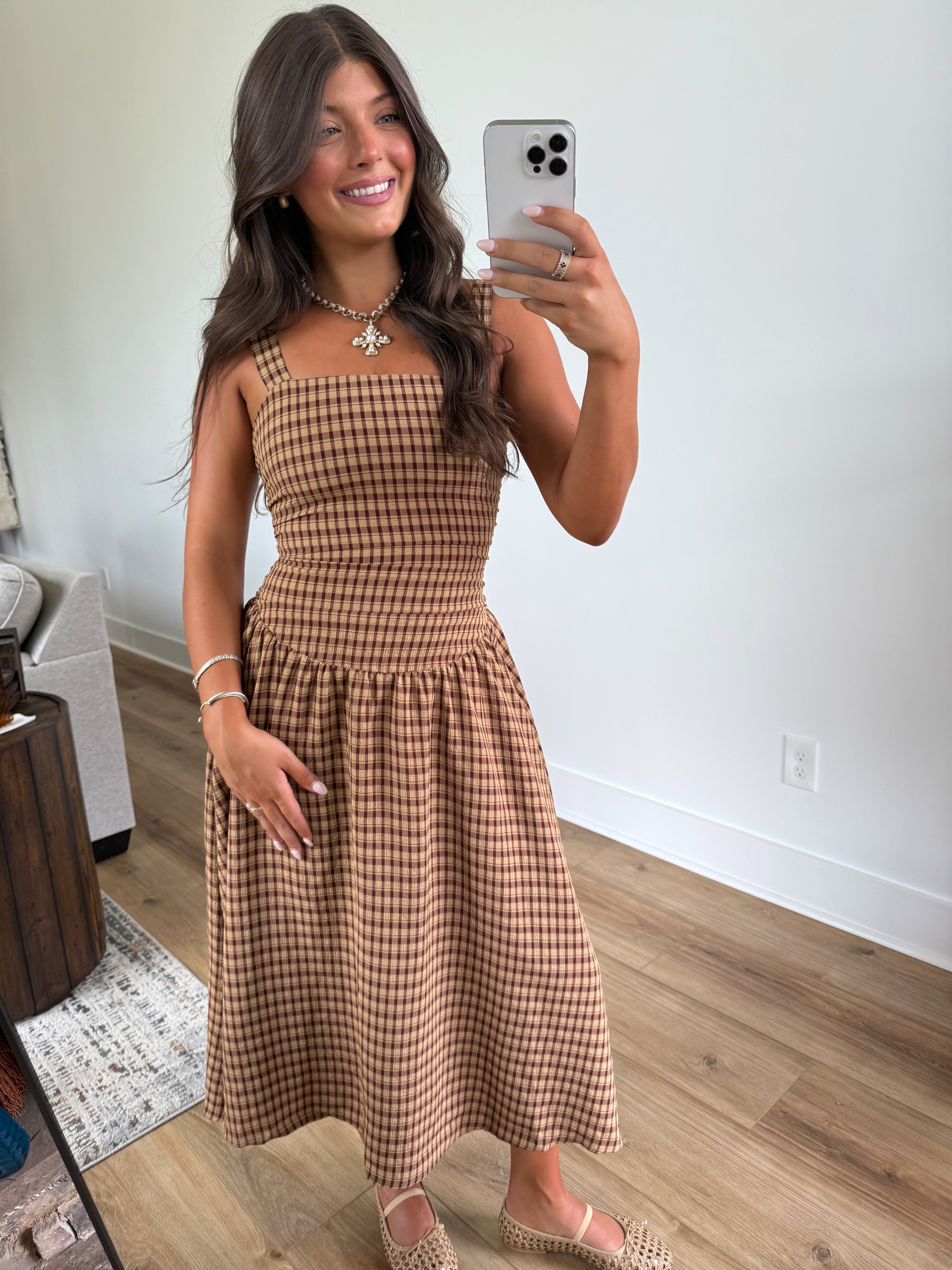 Plaid & Pumpkin Maxi