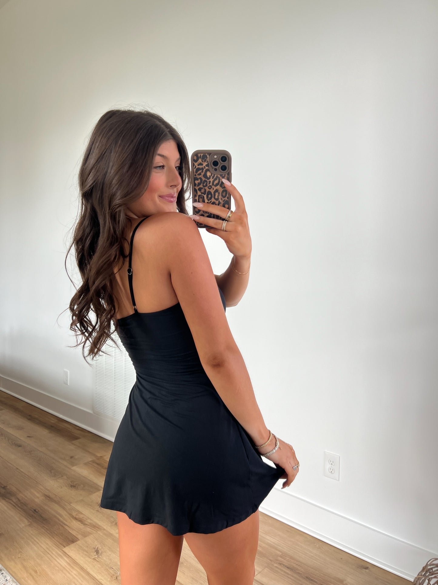 Black Like A Cloud Cami Dress