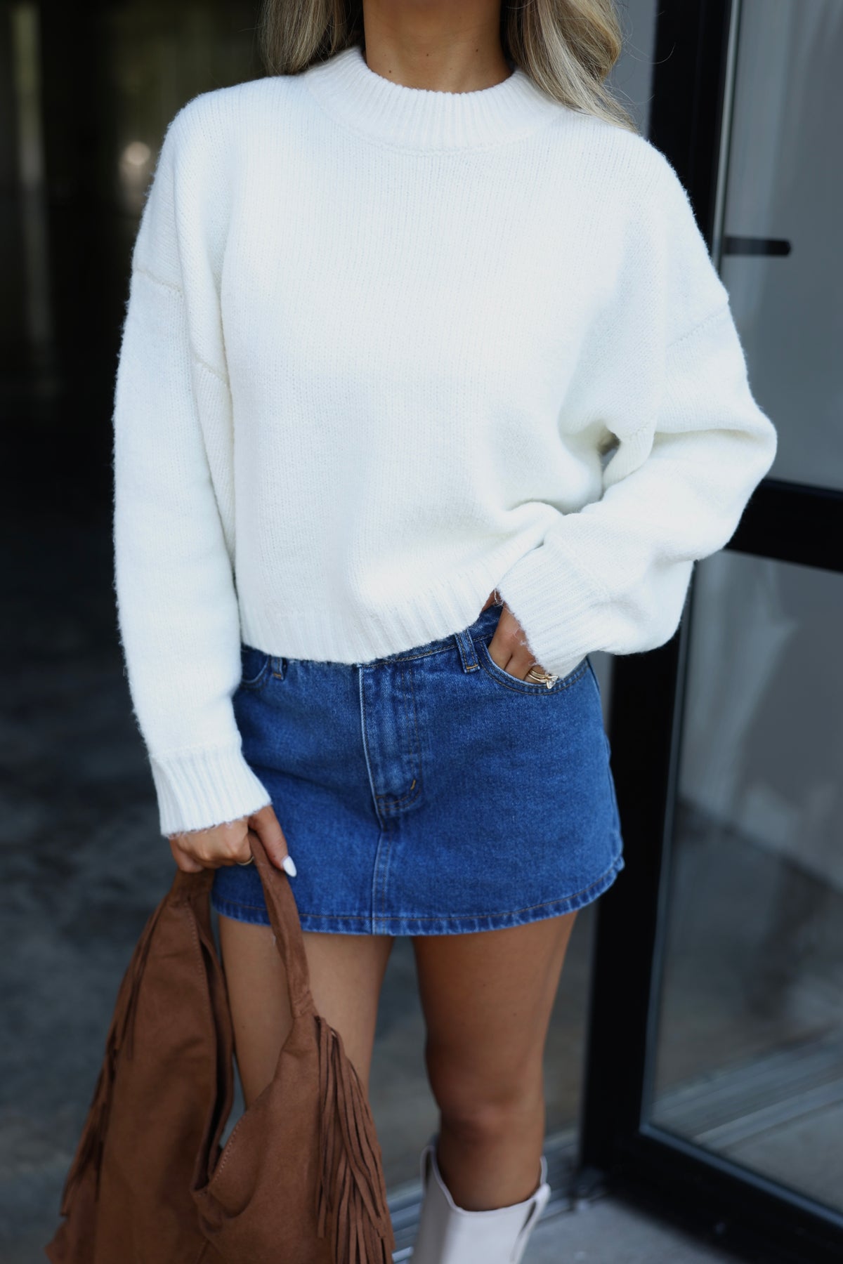 Madison Avenue Cream Sweater