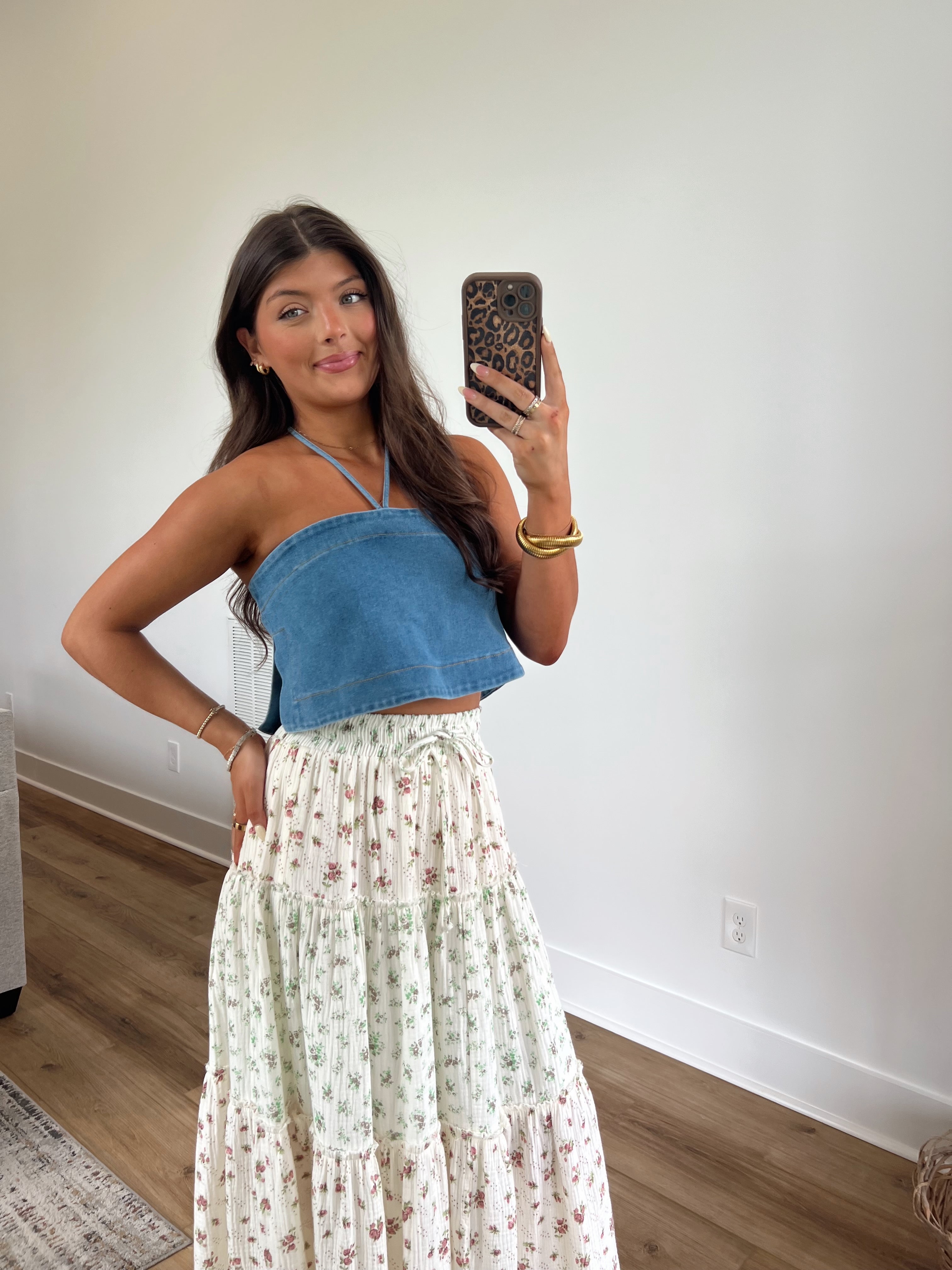 Destin Denim Top