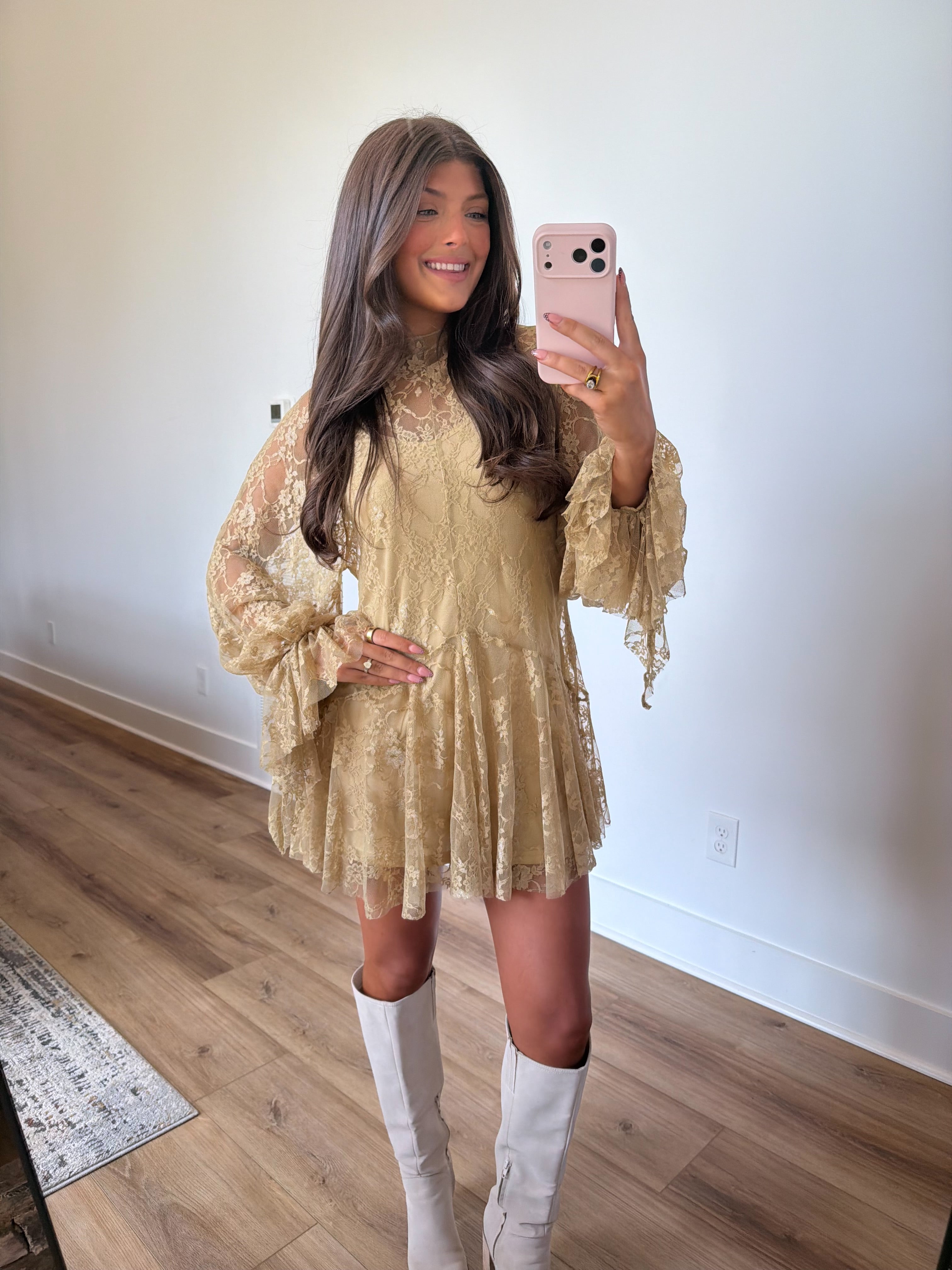 Stevie Lace Mini (Pistachio)