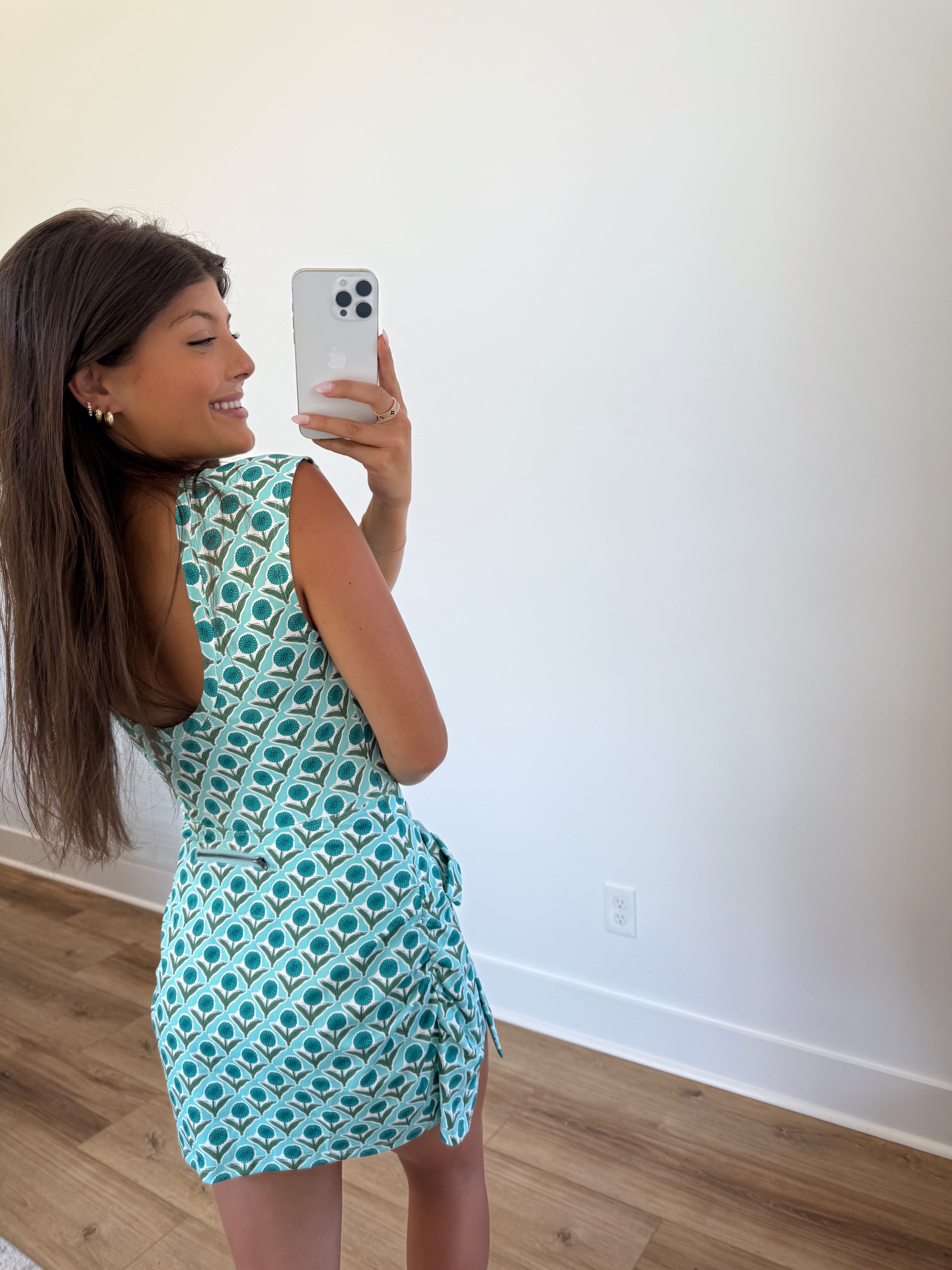 Retro Bloom Wrap Romper