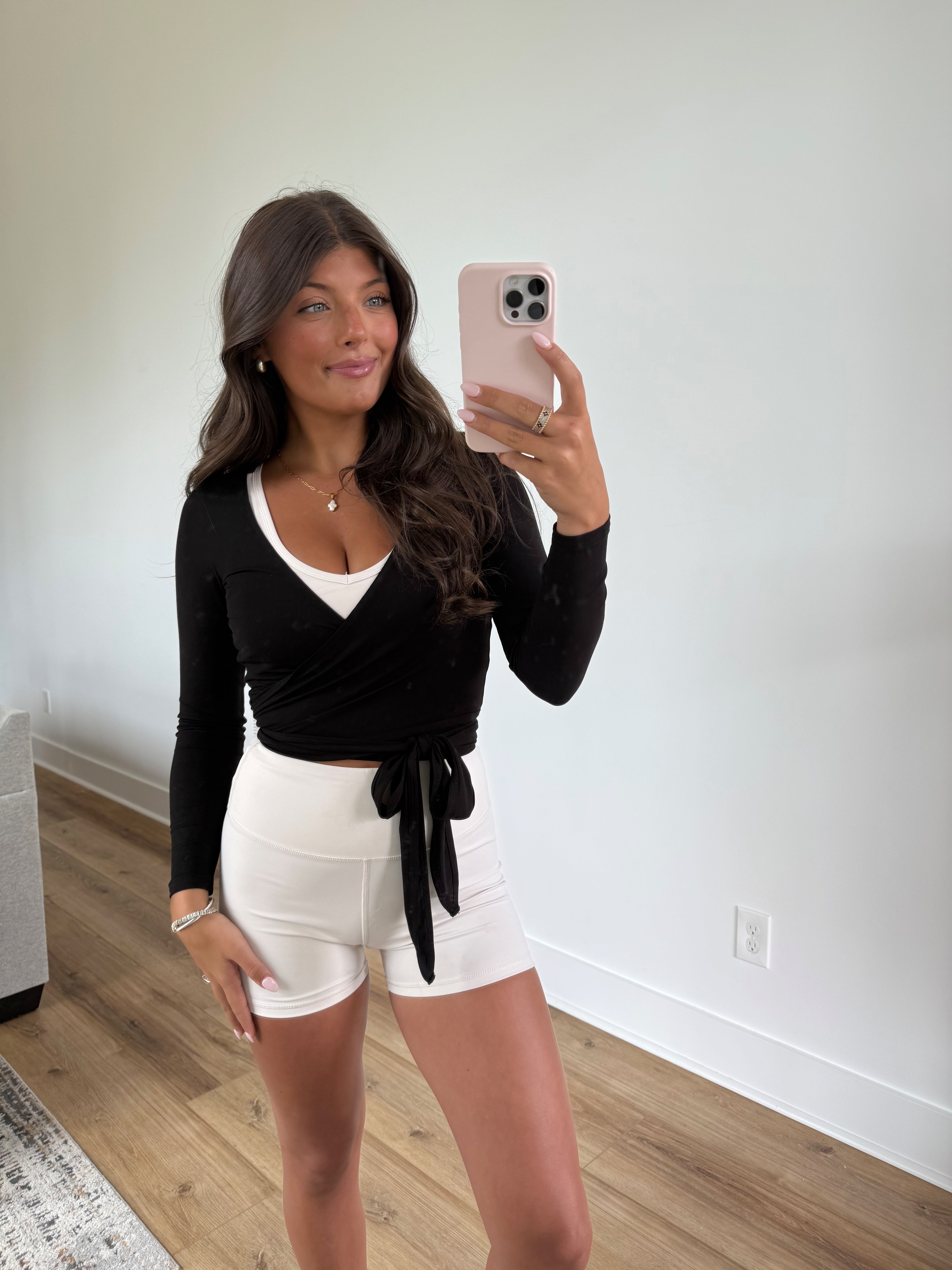 Black Wrap Top