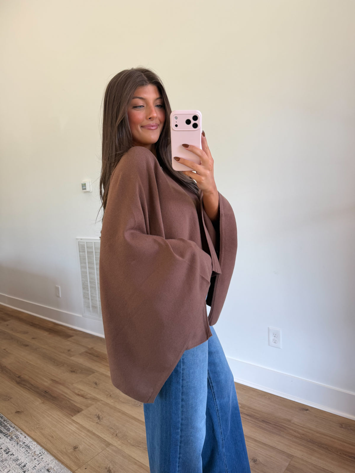 Brown Cape Top