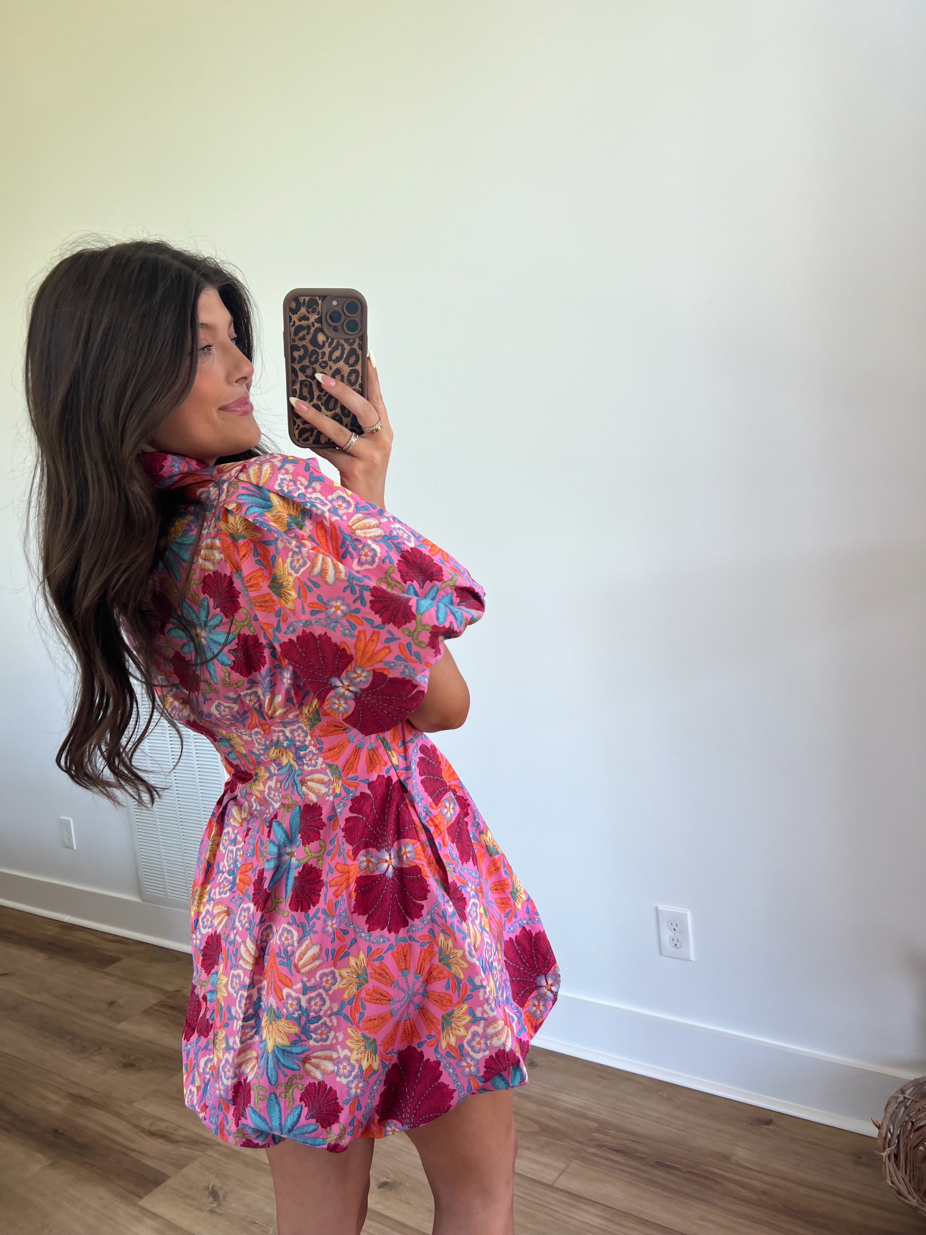 Summer Bloom Puff Sleeve Mini Dress (PRE-ORDER (5/25)/Restock)
