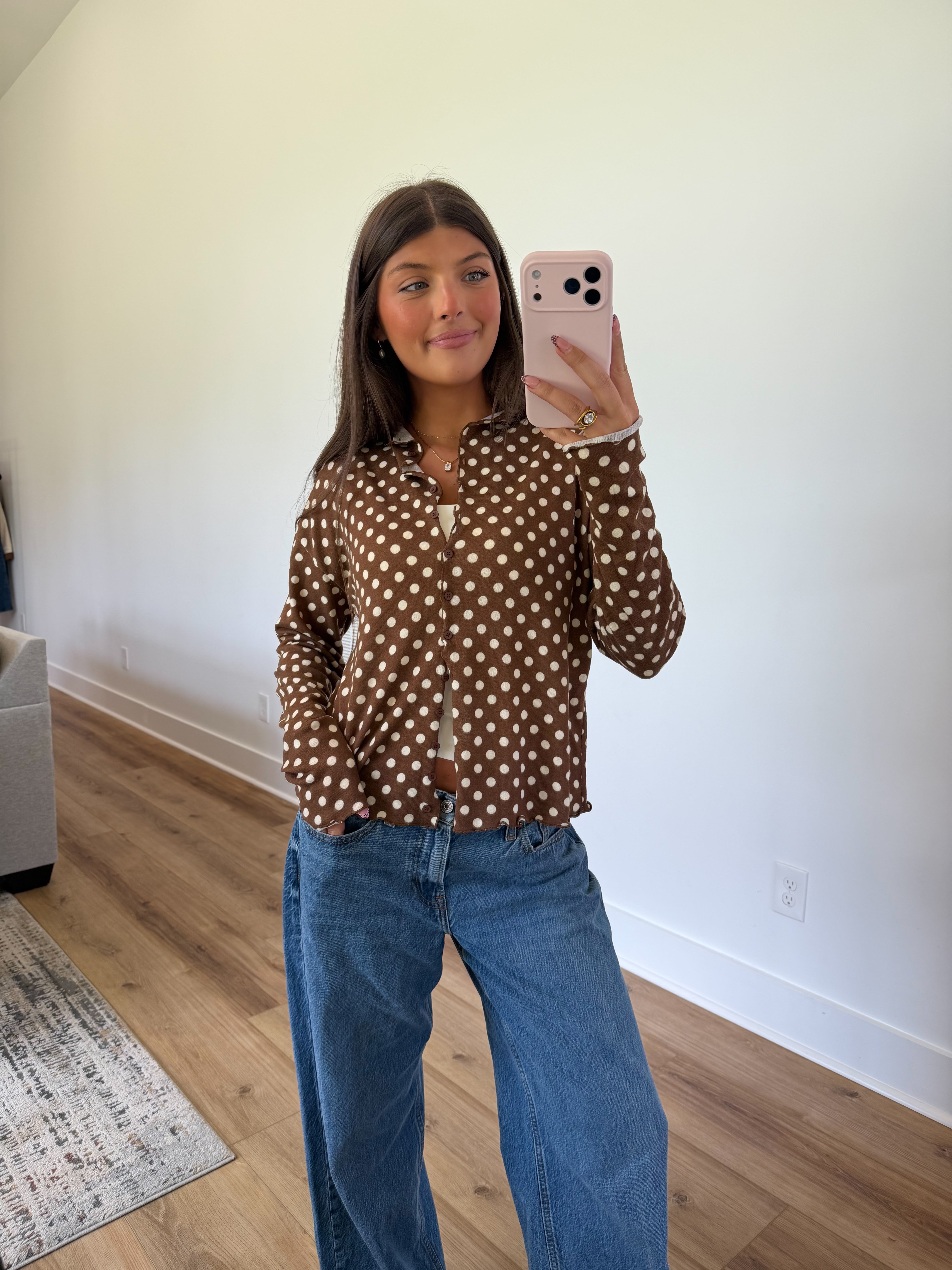 Mabel Polka Dot Cardigan