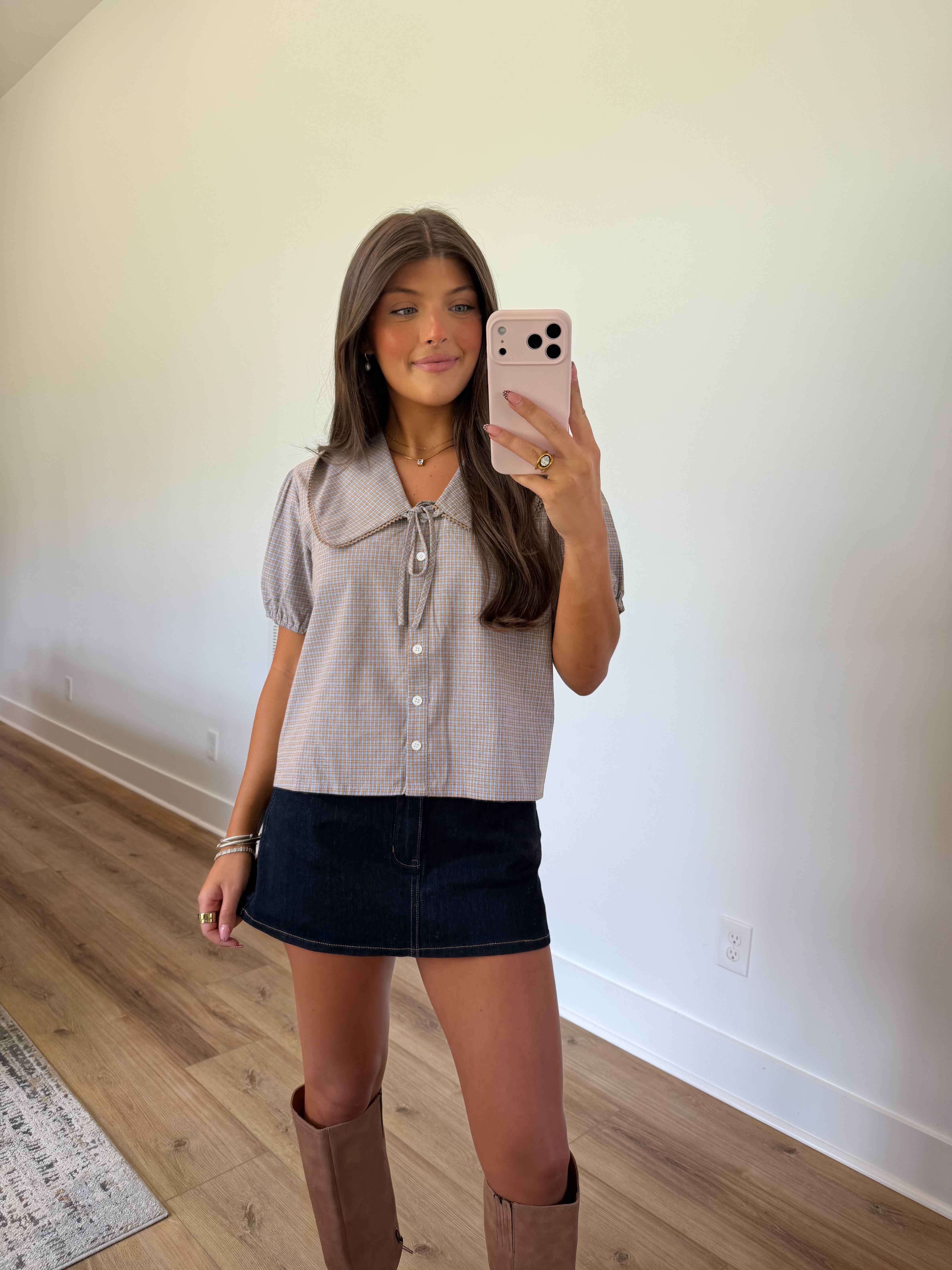 Pumpkin Patch Collar Top