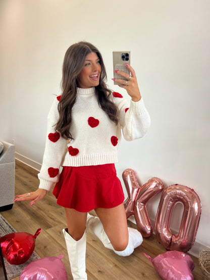 Hearts All Over The World Sweater