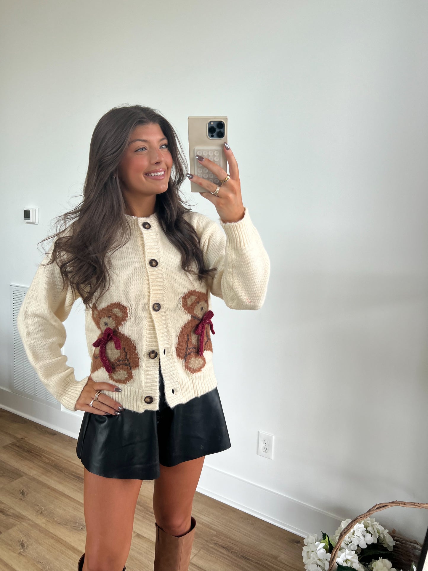 Cream Teddy Cardigan