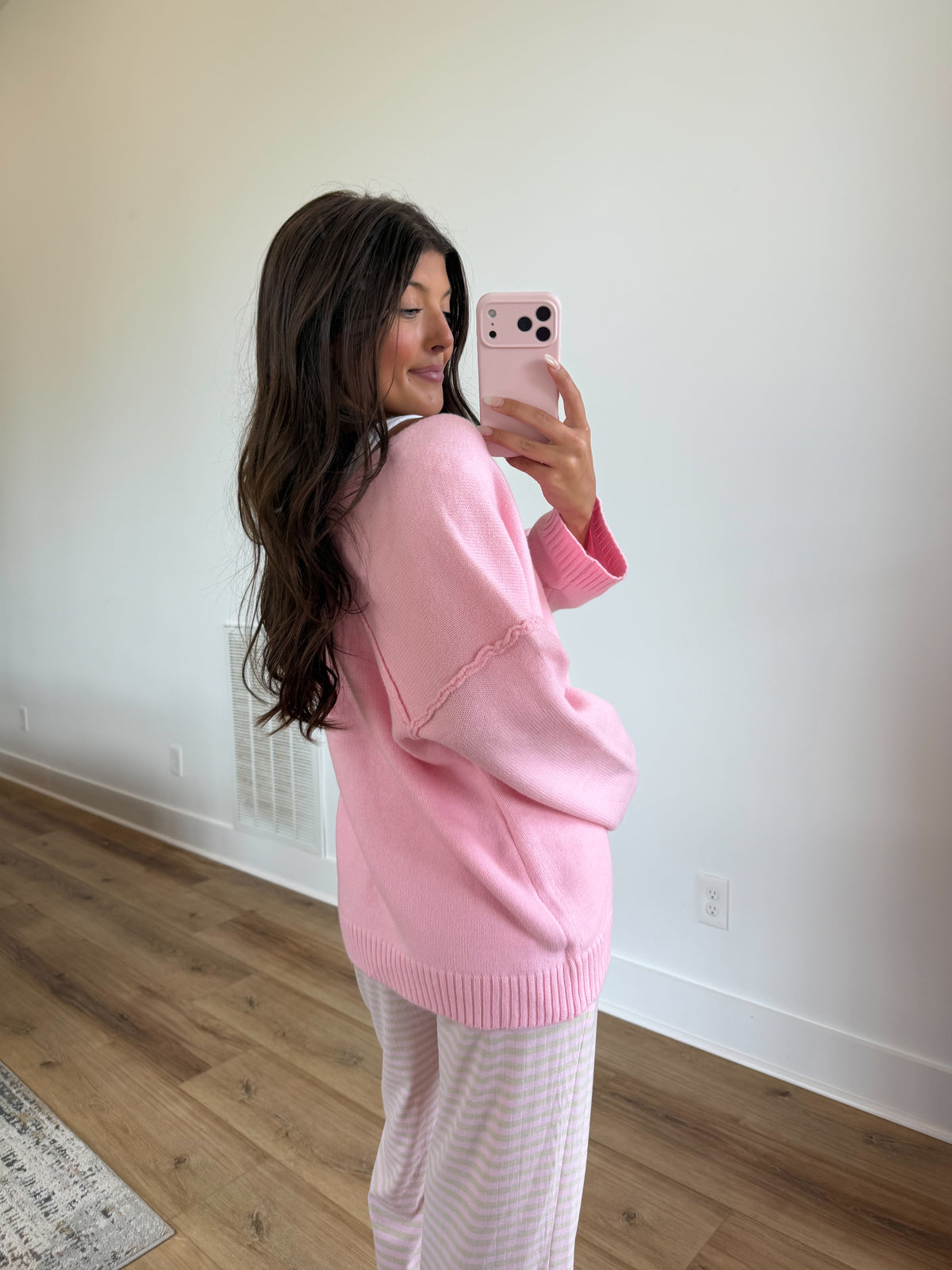 Perfectly Slouchy Sweater (Pink)