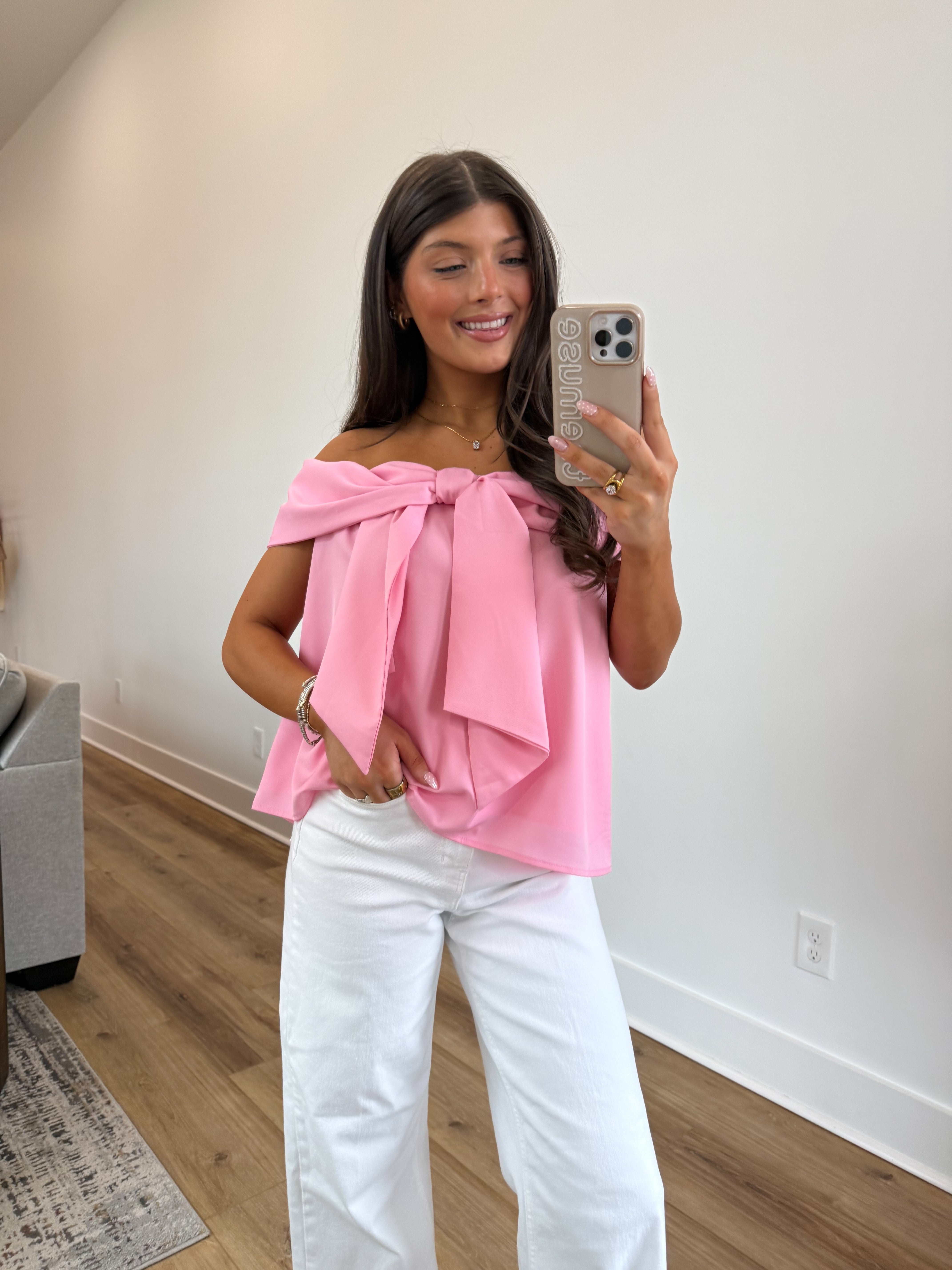 Candy Pink Bow Top