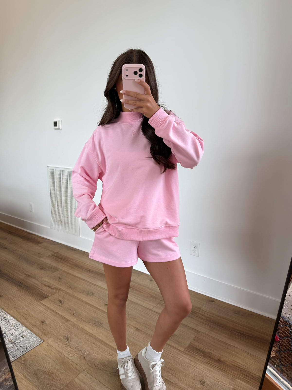 Pink Pumpkin Mockneck Set
