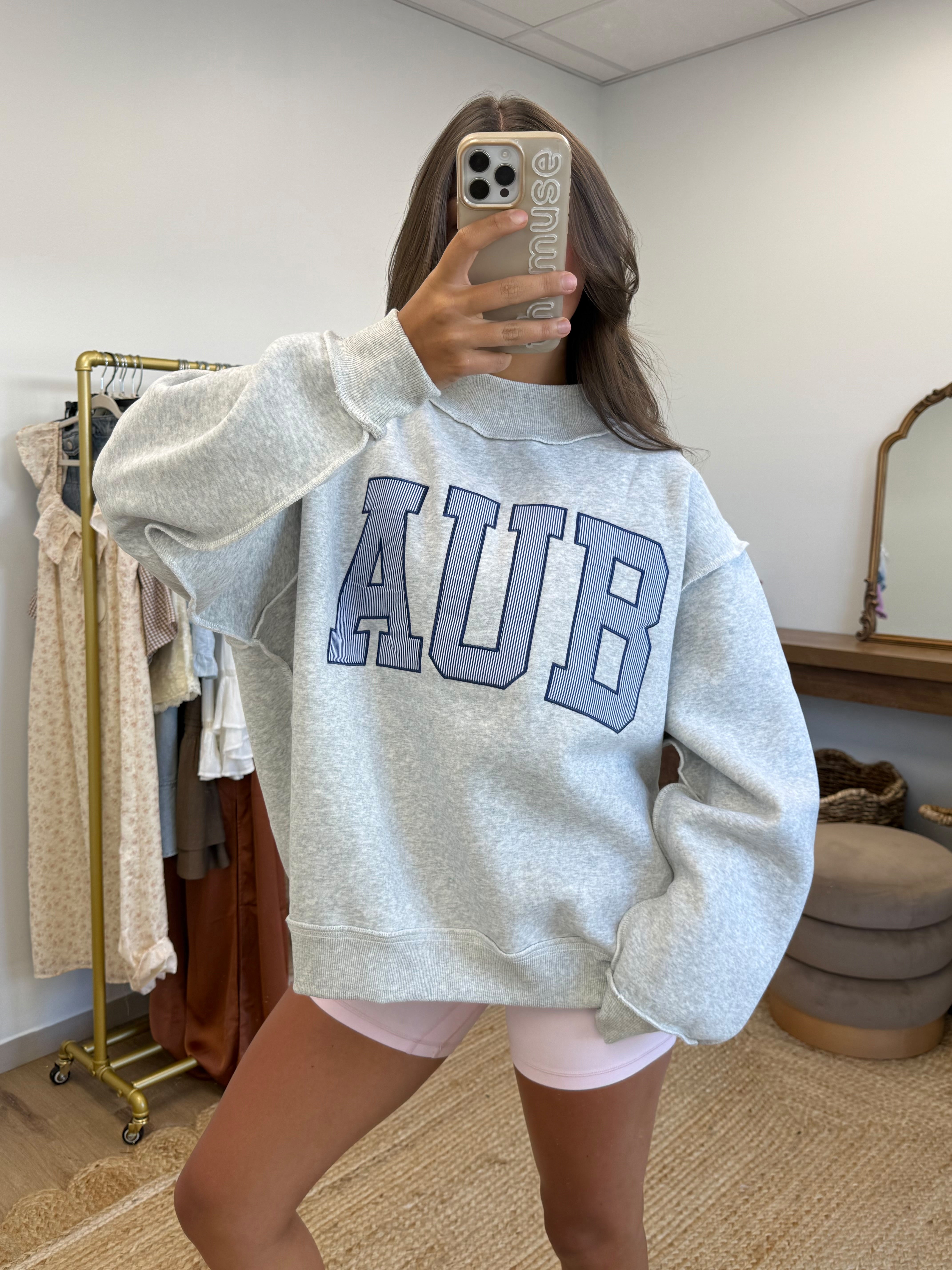 Gameday Stripes Mockneck (A U B)