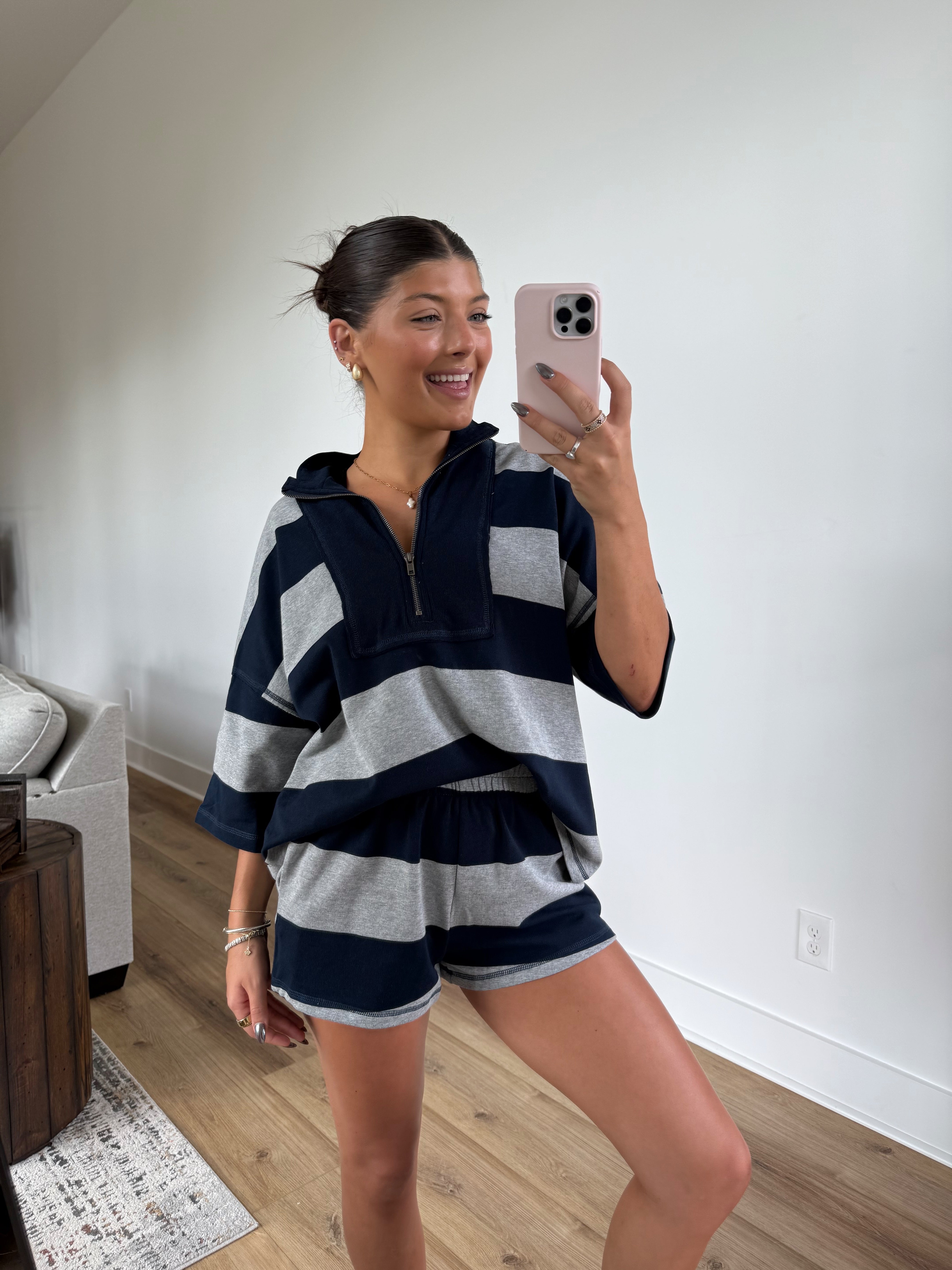 The Varsity Stripe Set (Navy)