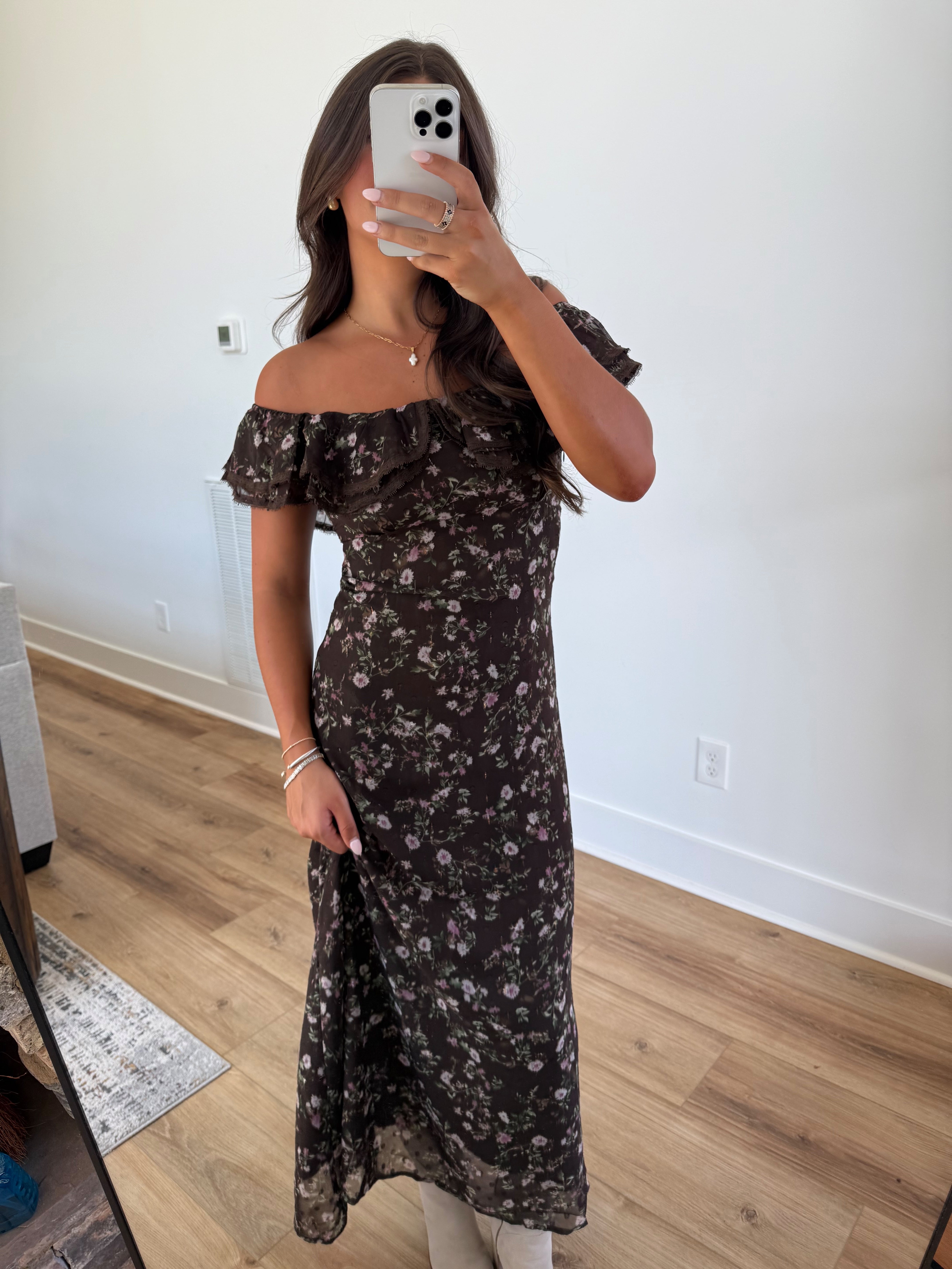 Twilight Bloom Maxi Gown