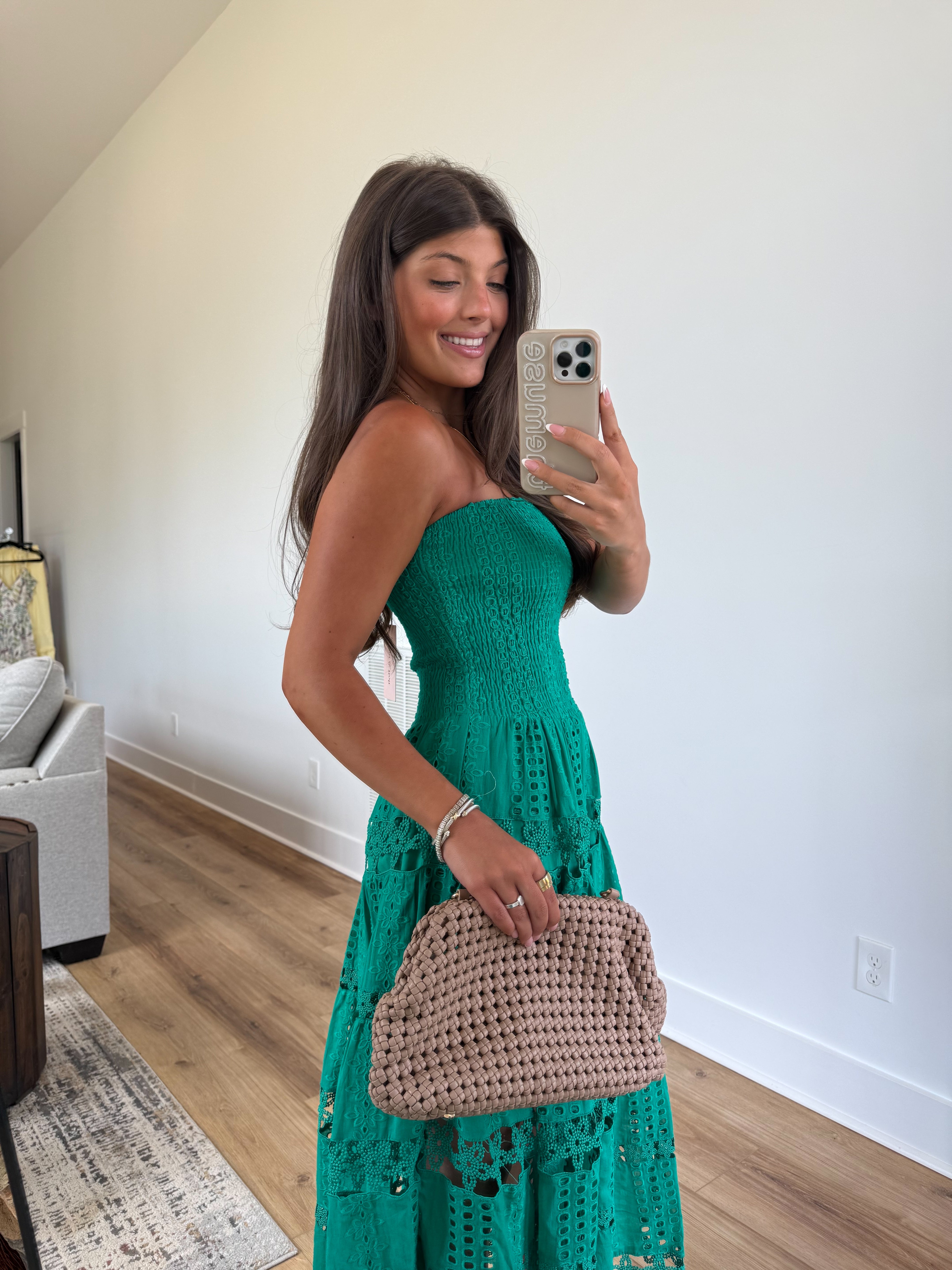 Lace Soirée Dress (Kelly Green)
