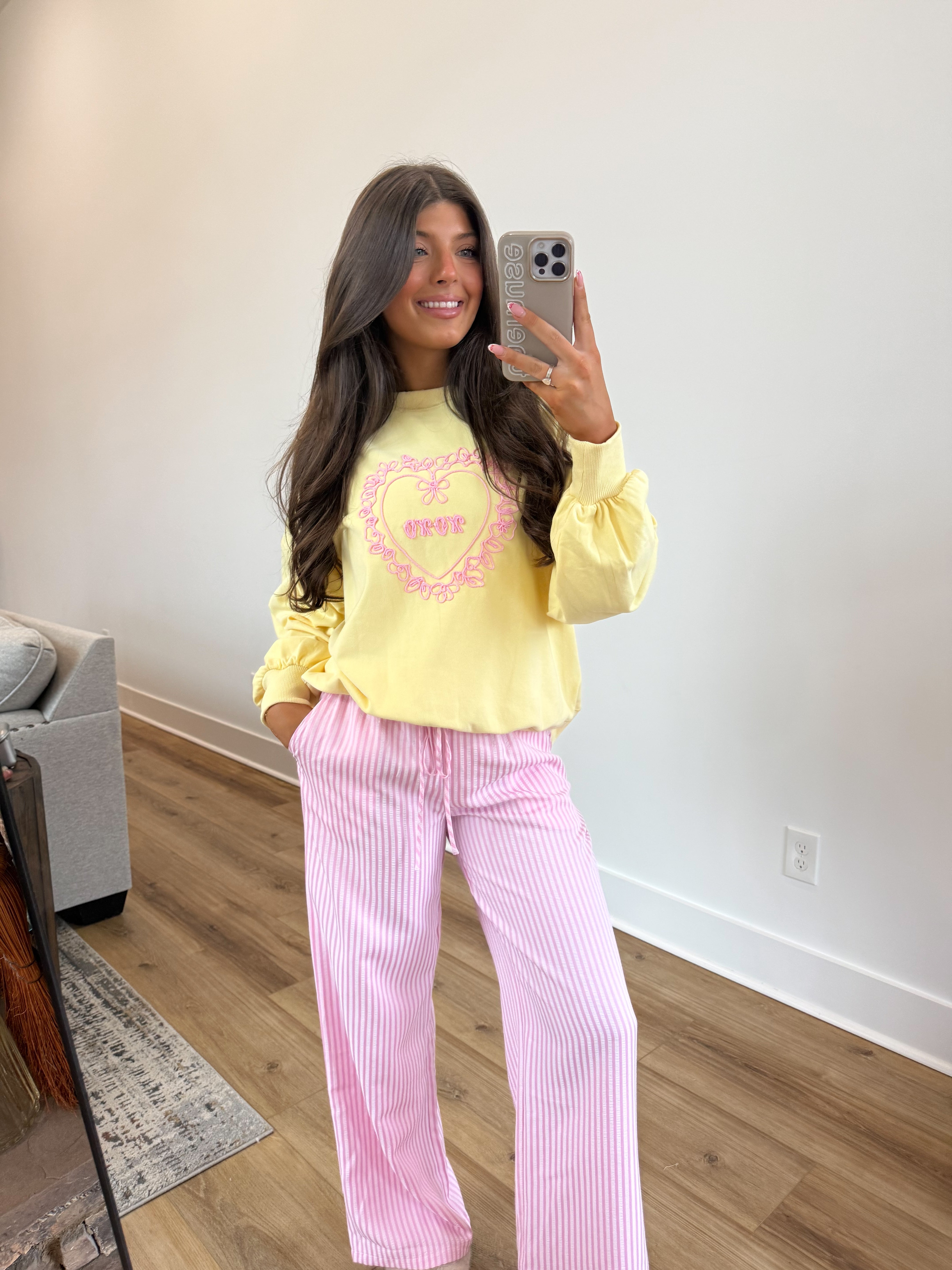 Pink Seersucker Pants