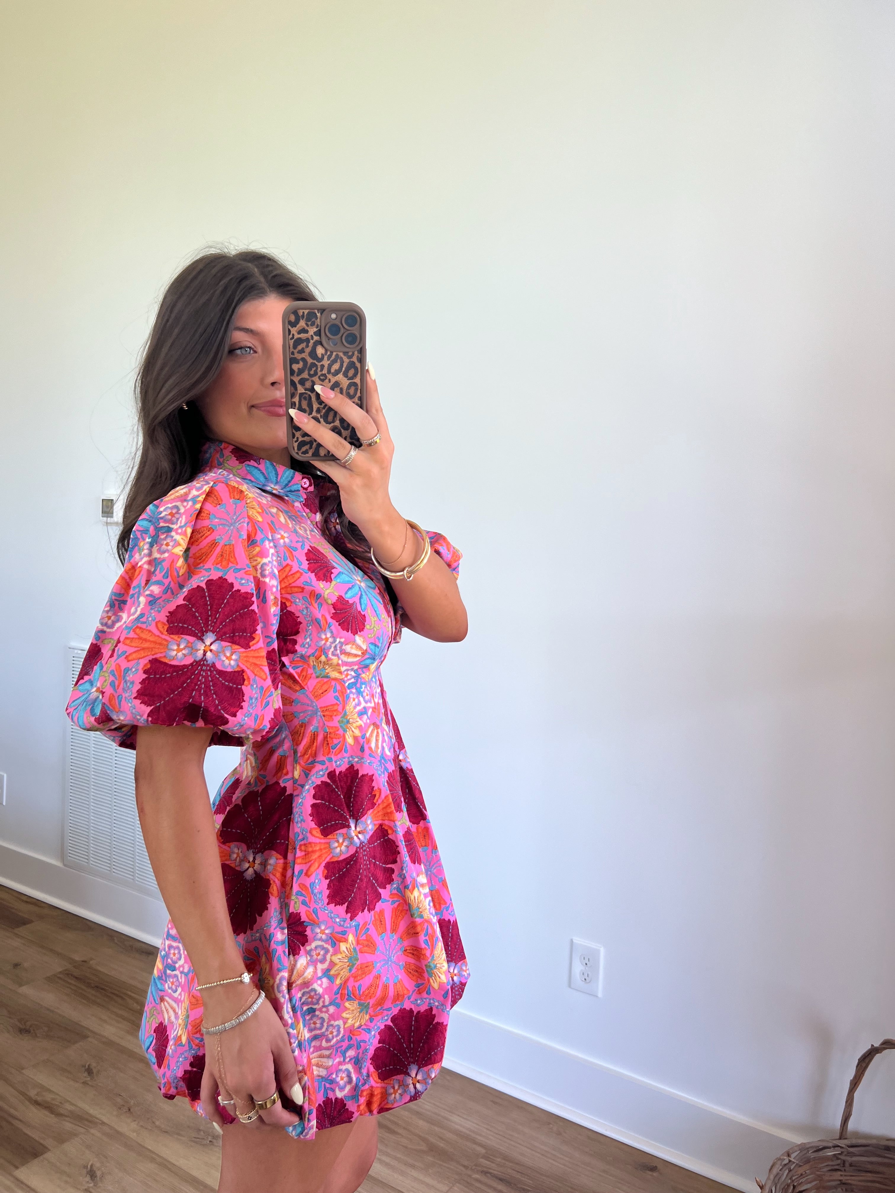 Summer Bloom Puff Sleeve Mini Dress (PRE-ORDER (5/25)/Restock)