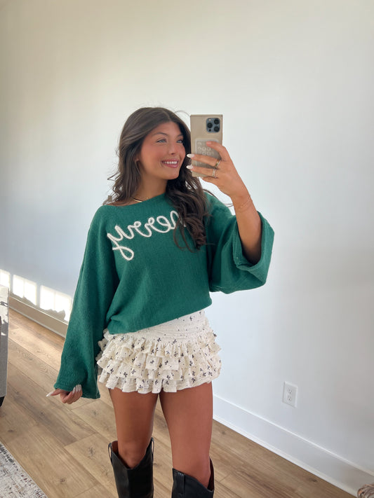 Merry Green Sweater