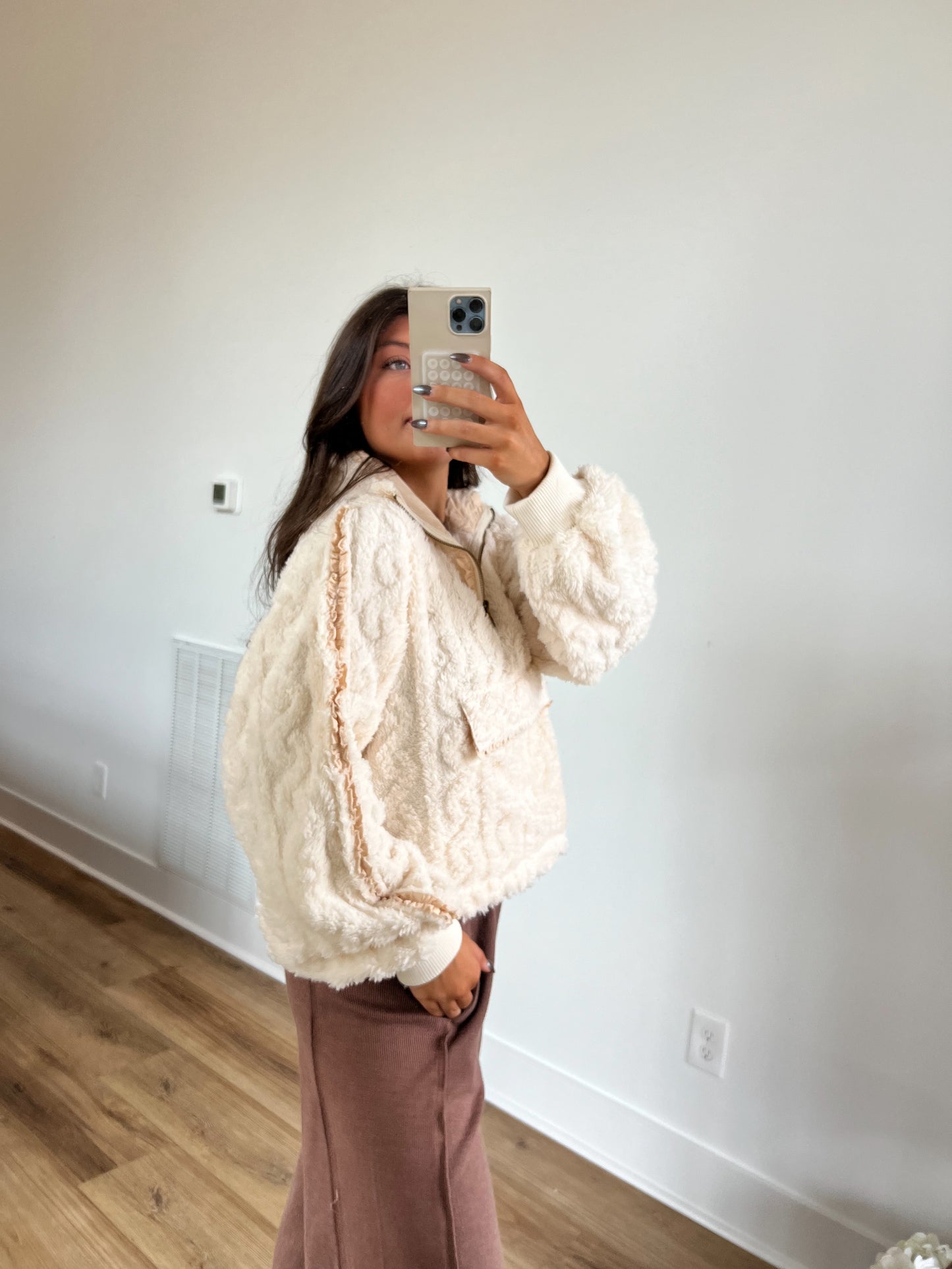 Cream Teddy Pullover