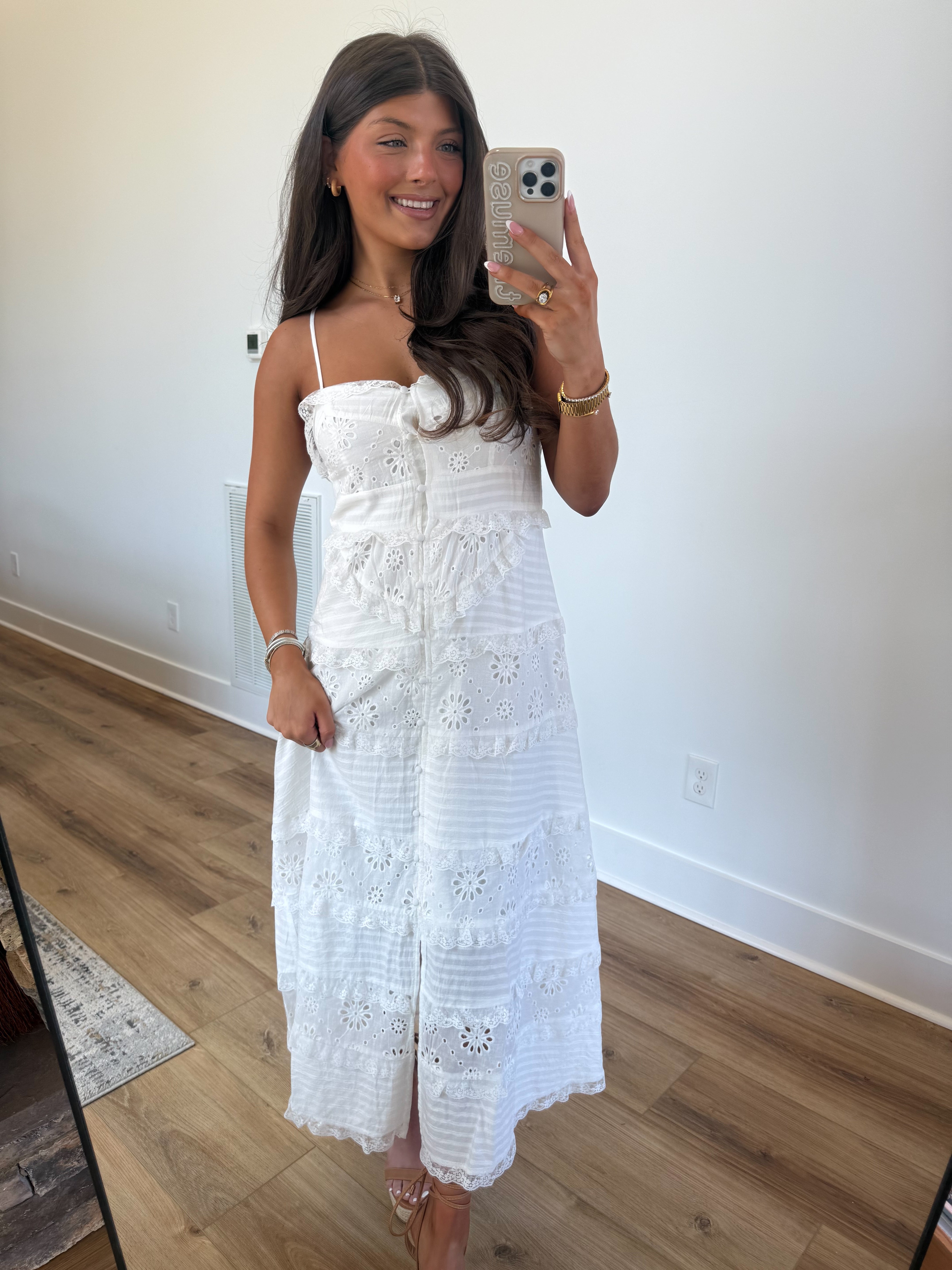 Stunning Eyelet Midi