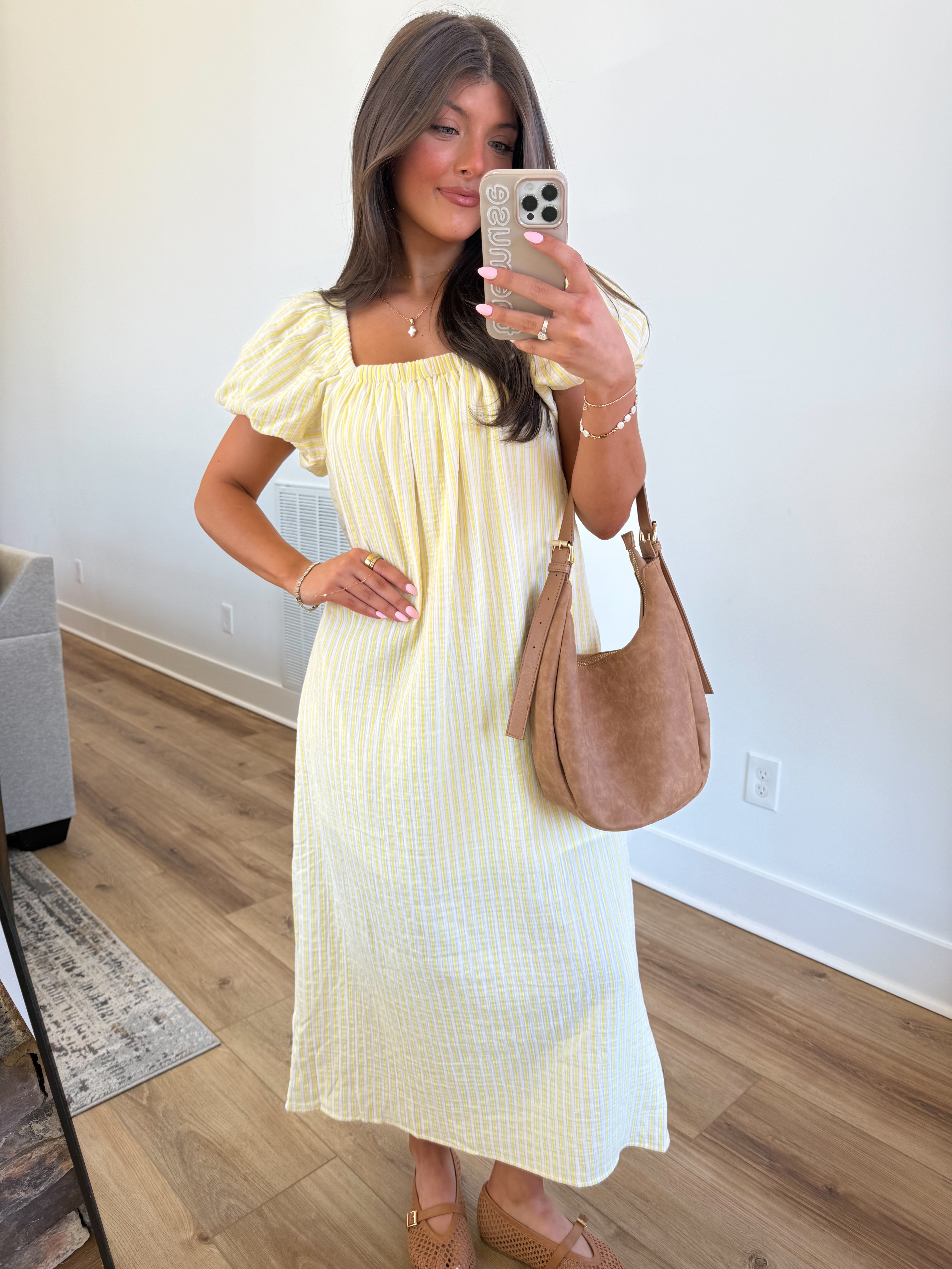 The Milly Dress (Lemon Gingham)