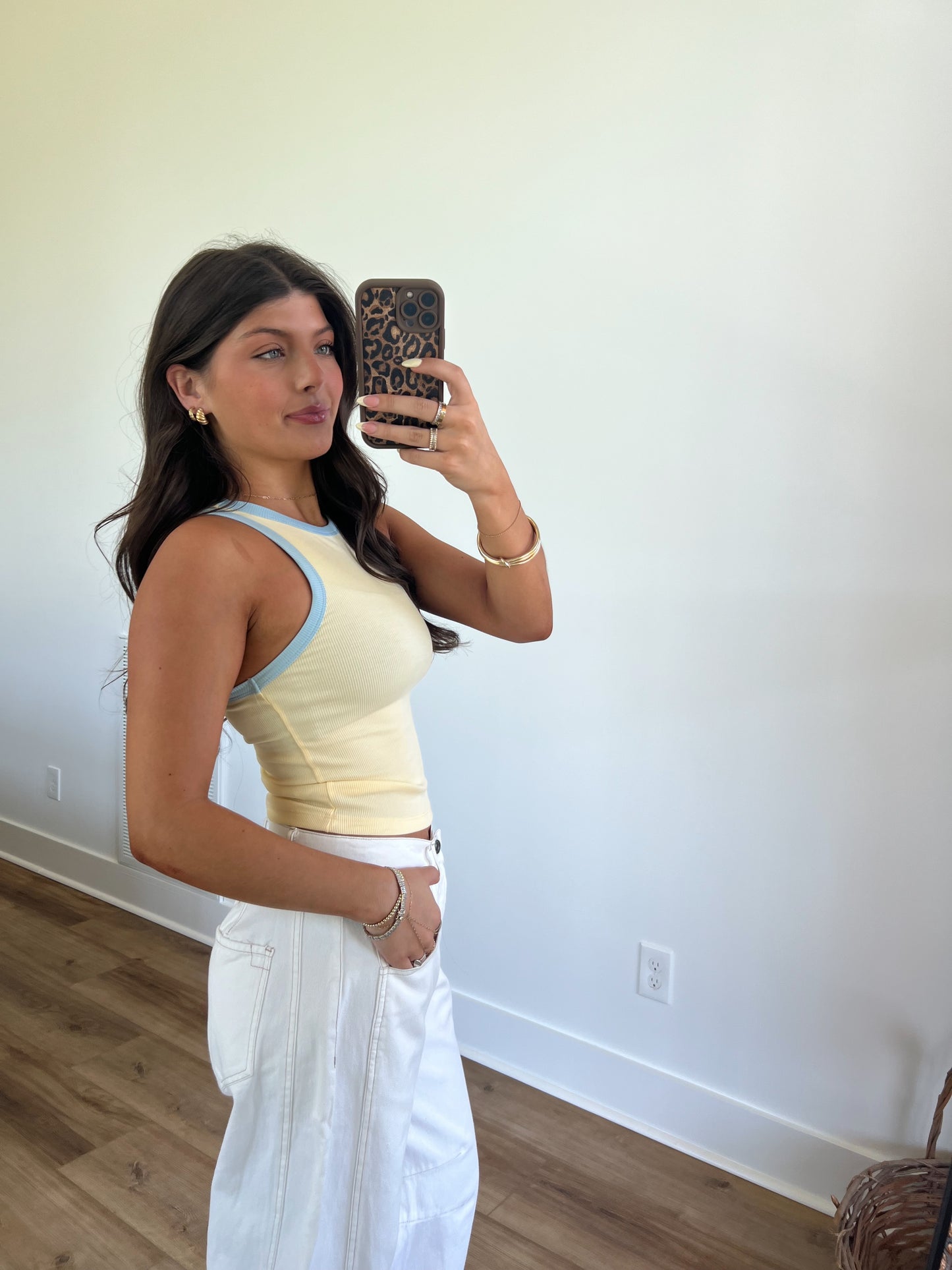 Spring Break Tank (Yellow/Blue)(Restock)