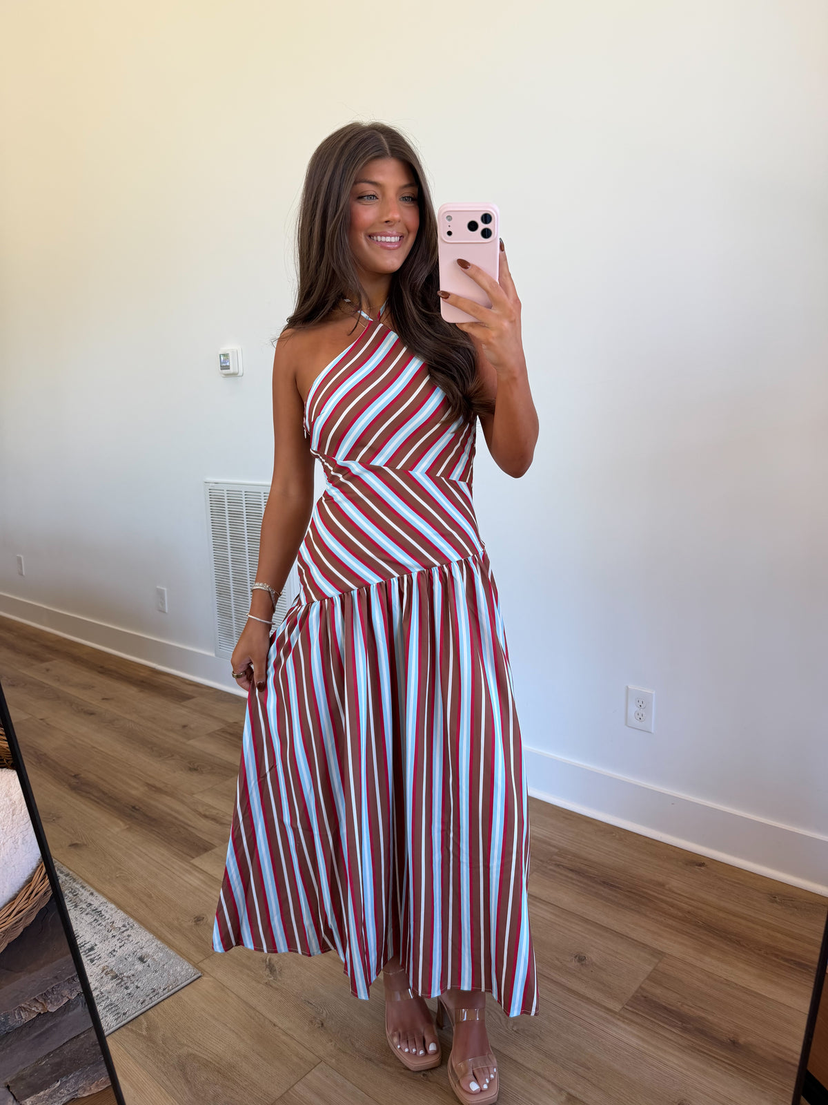Multi Stripe Midi Dress