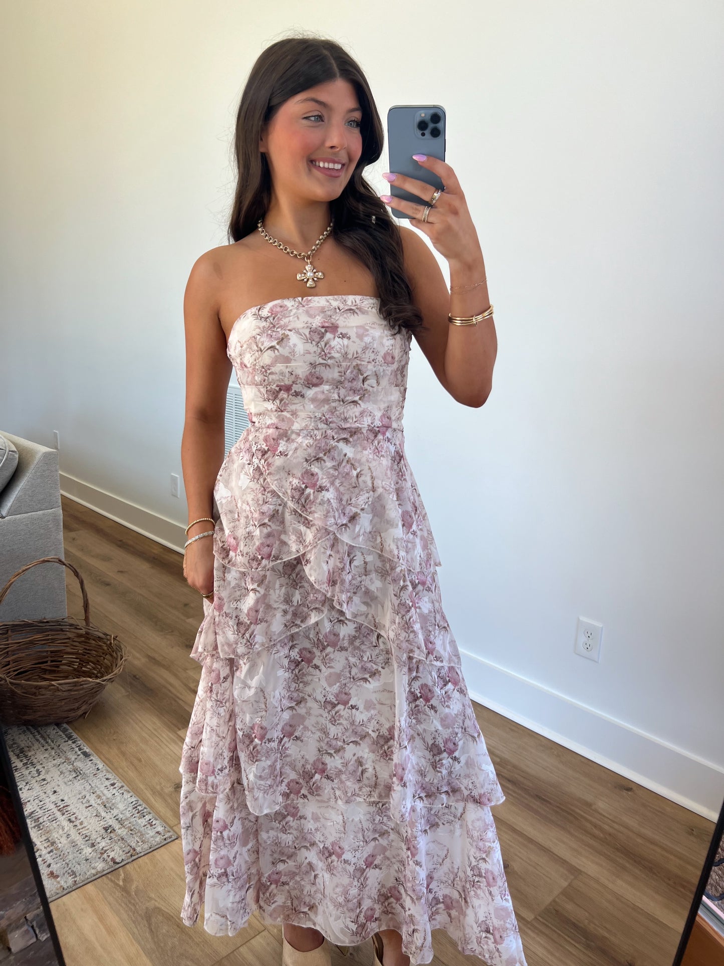 Fanci Ruffle Floral Dress