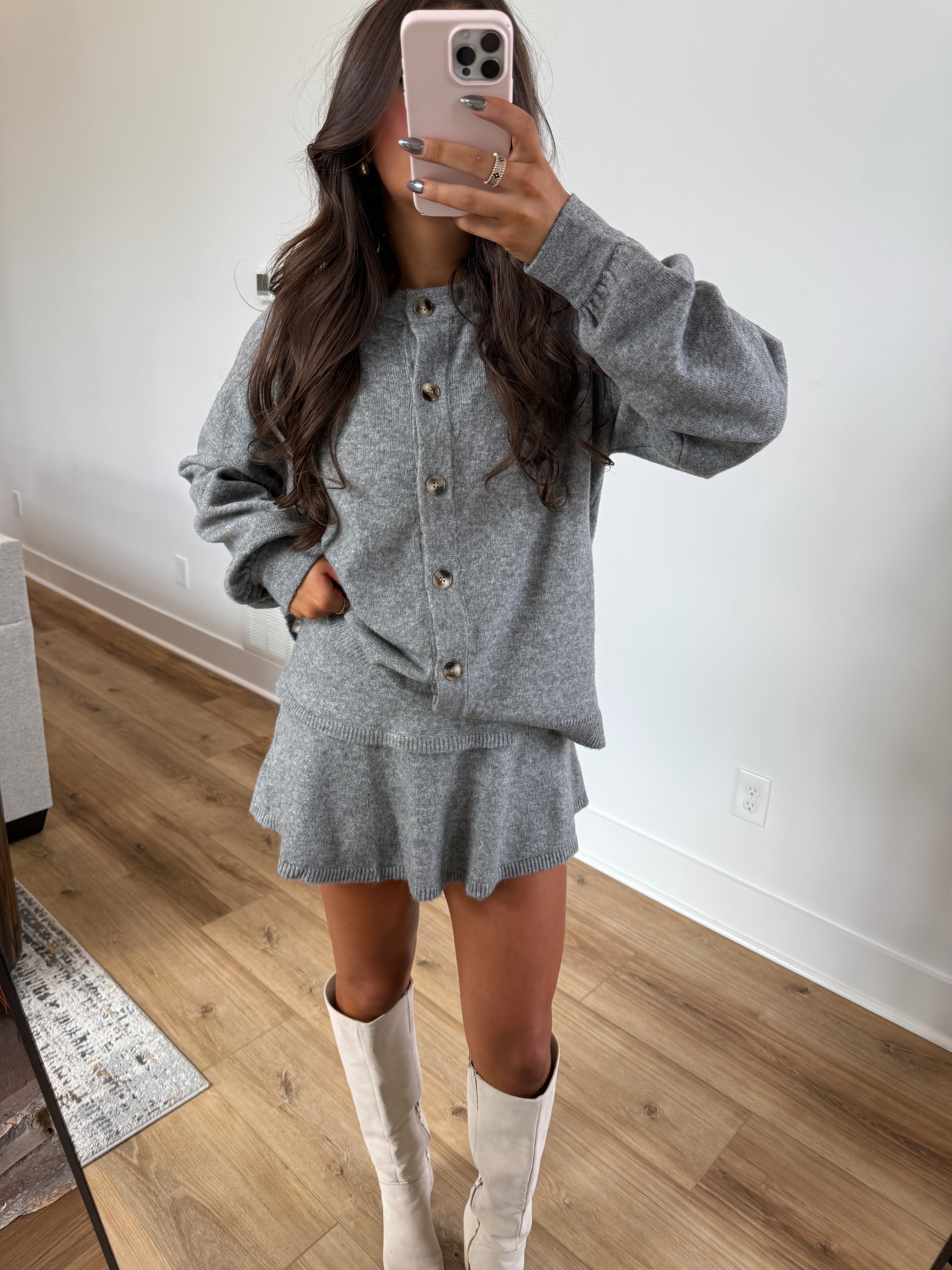 Charlotte Sweater Set (Grey)
