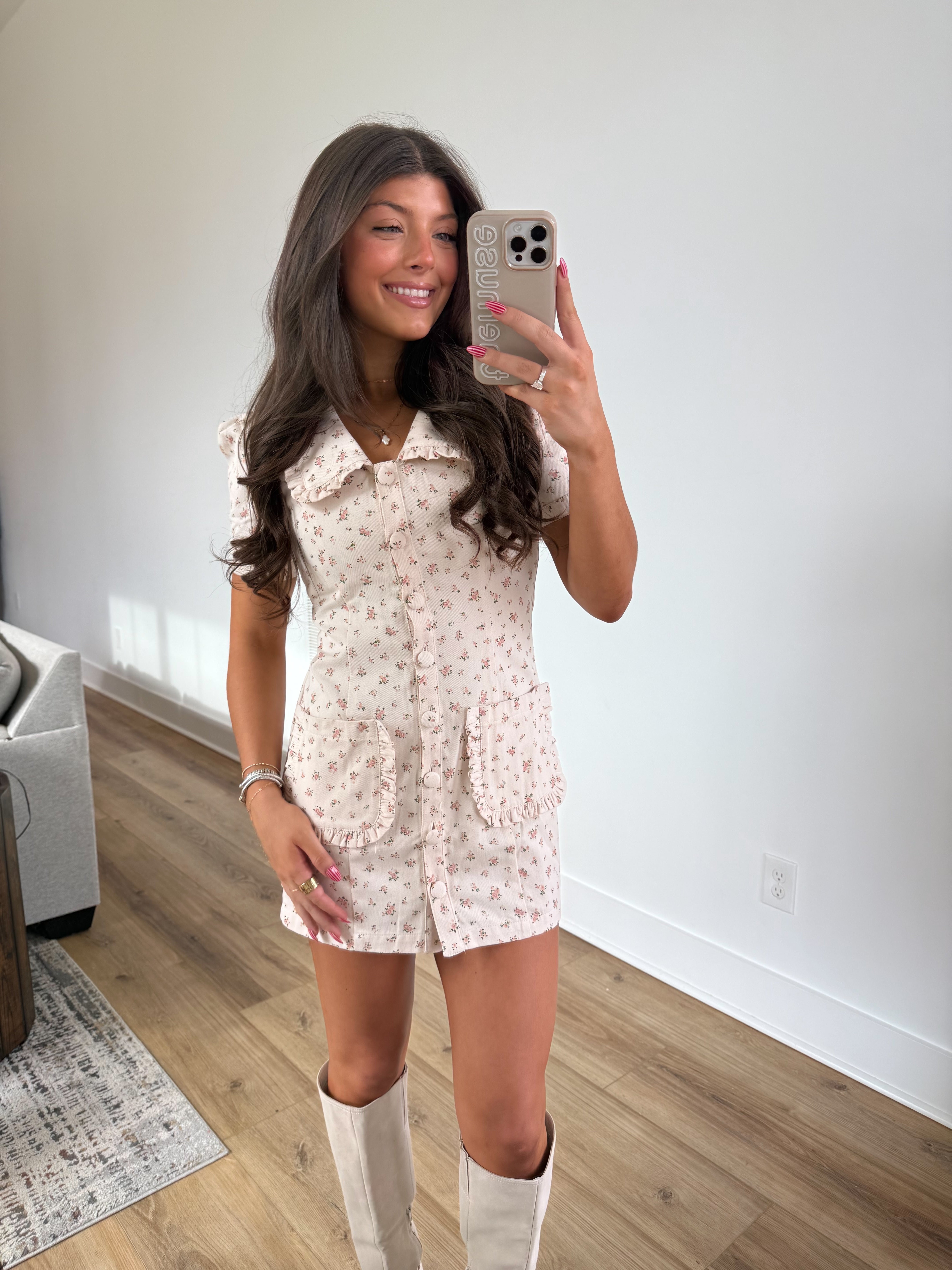Summer Rose Mini Dress