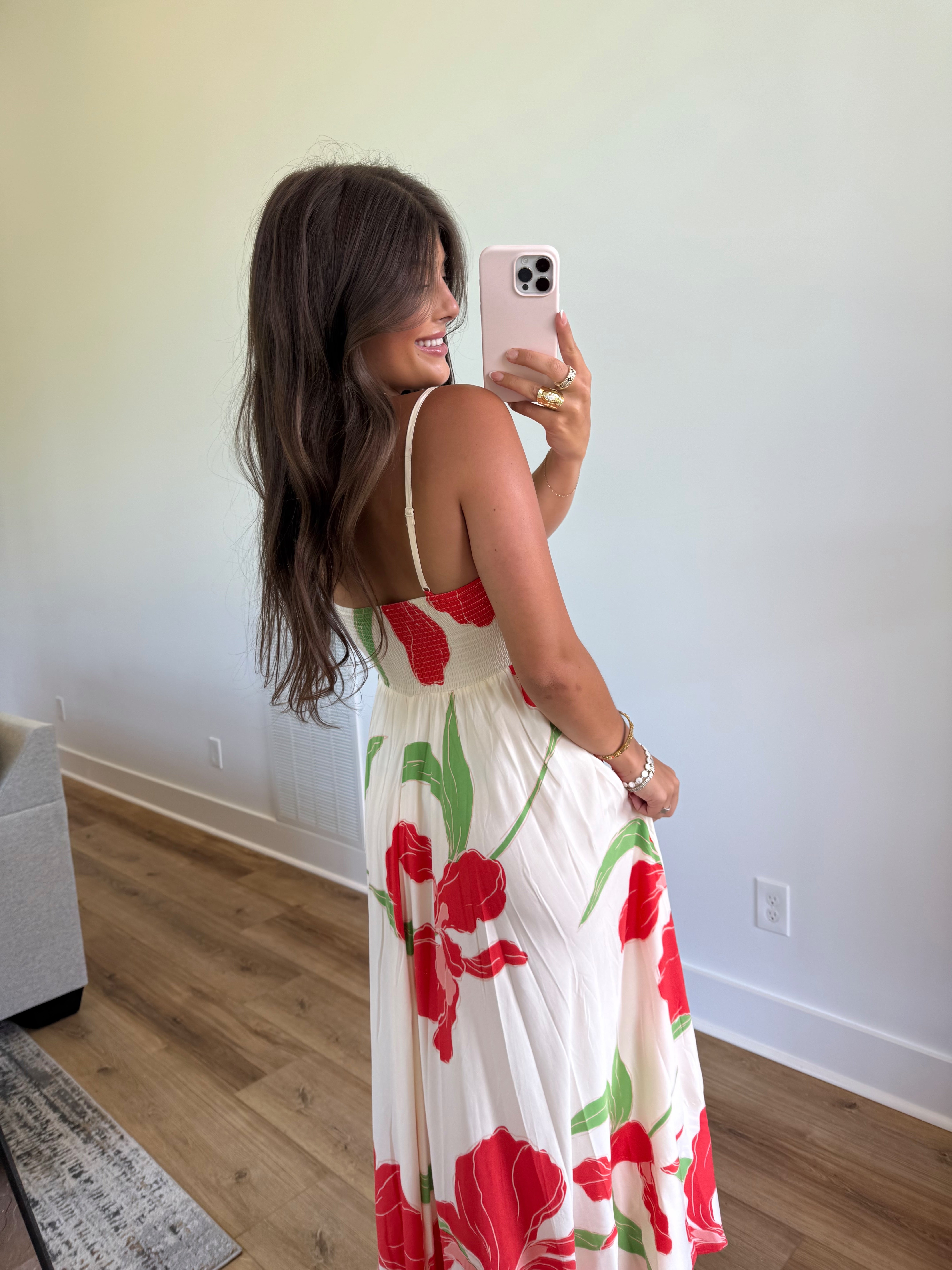 Poppy Spaghetti Strap Maxi