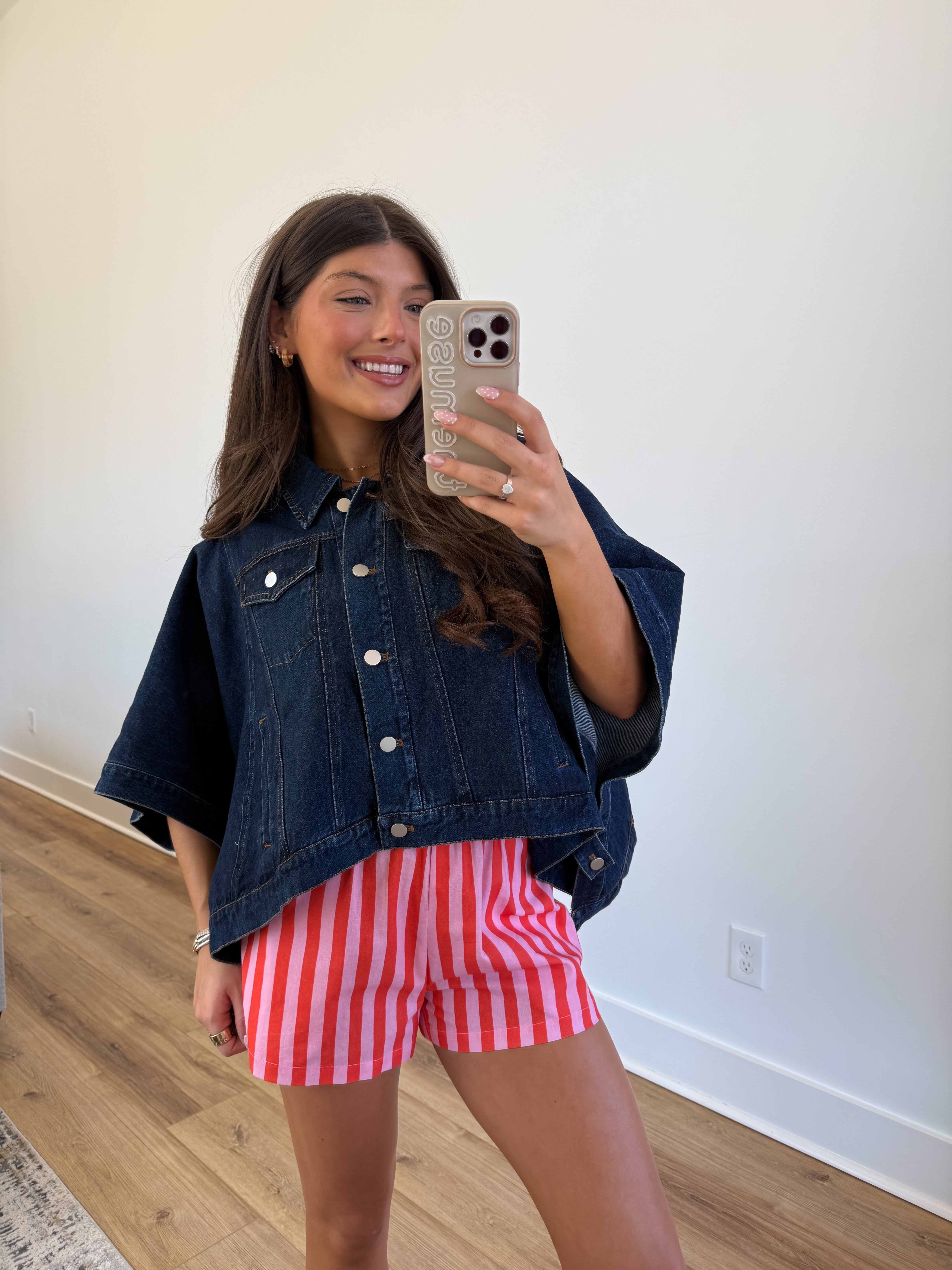 The Sloane Denim Cape