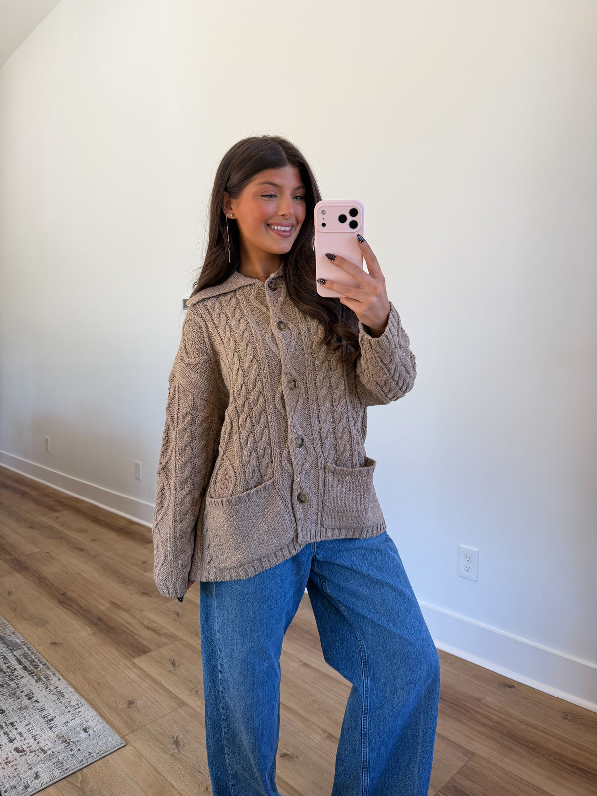Brown Sugar Cable Cardigan