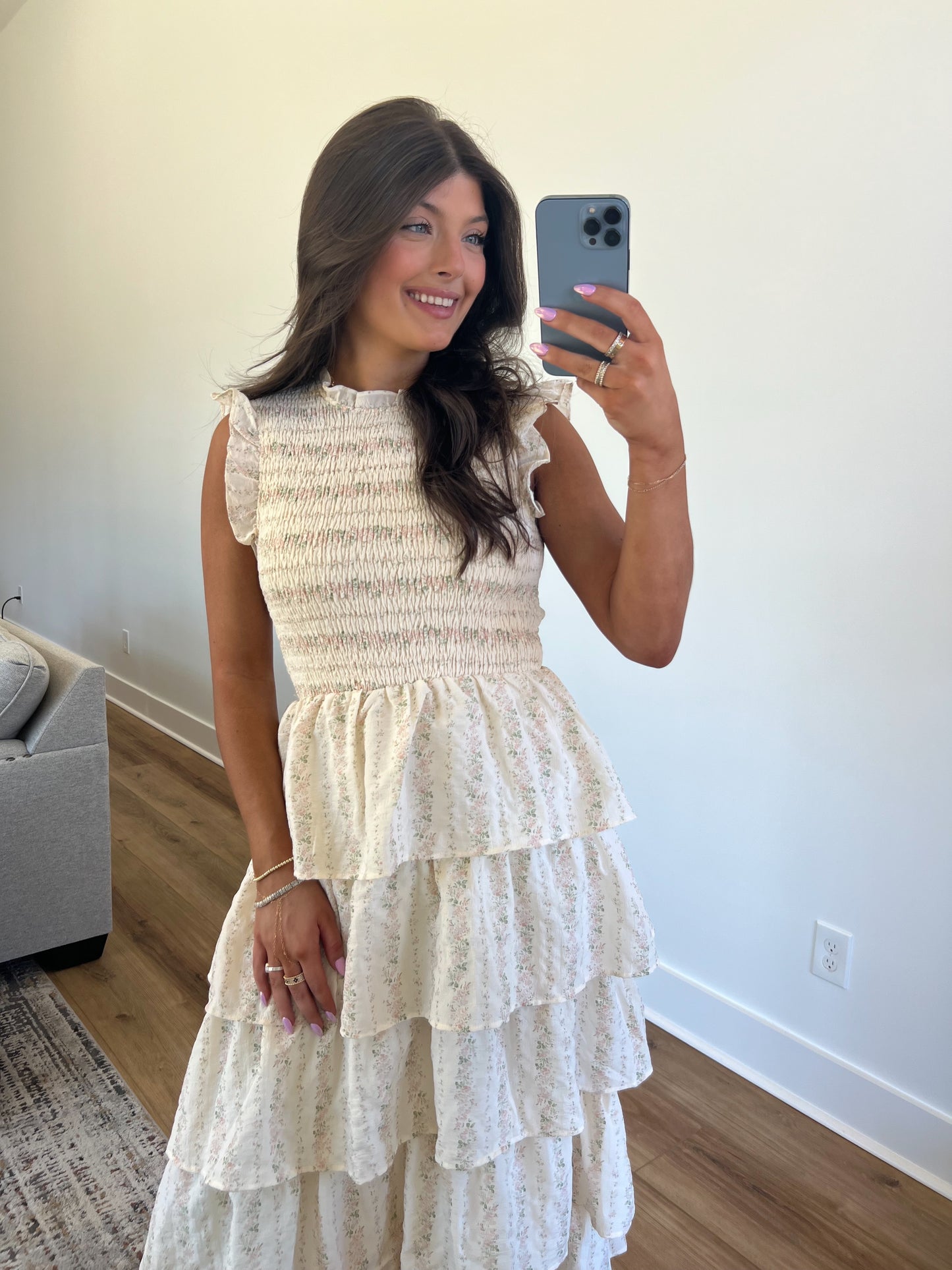 Flutter Frills Midi Dress
