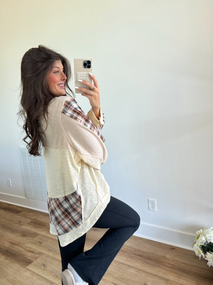 Fall Plaid Blouse