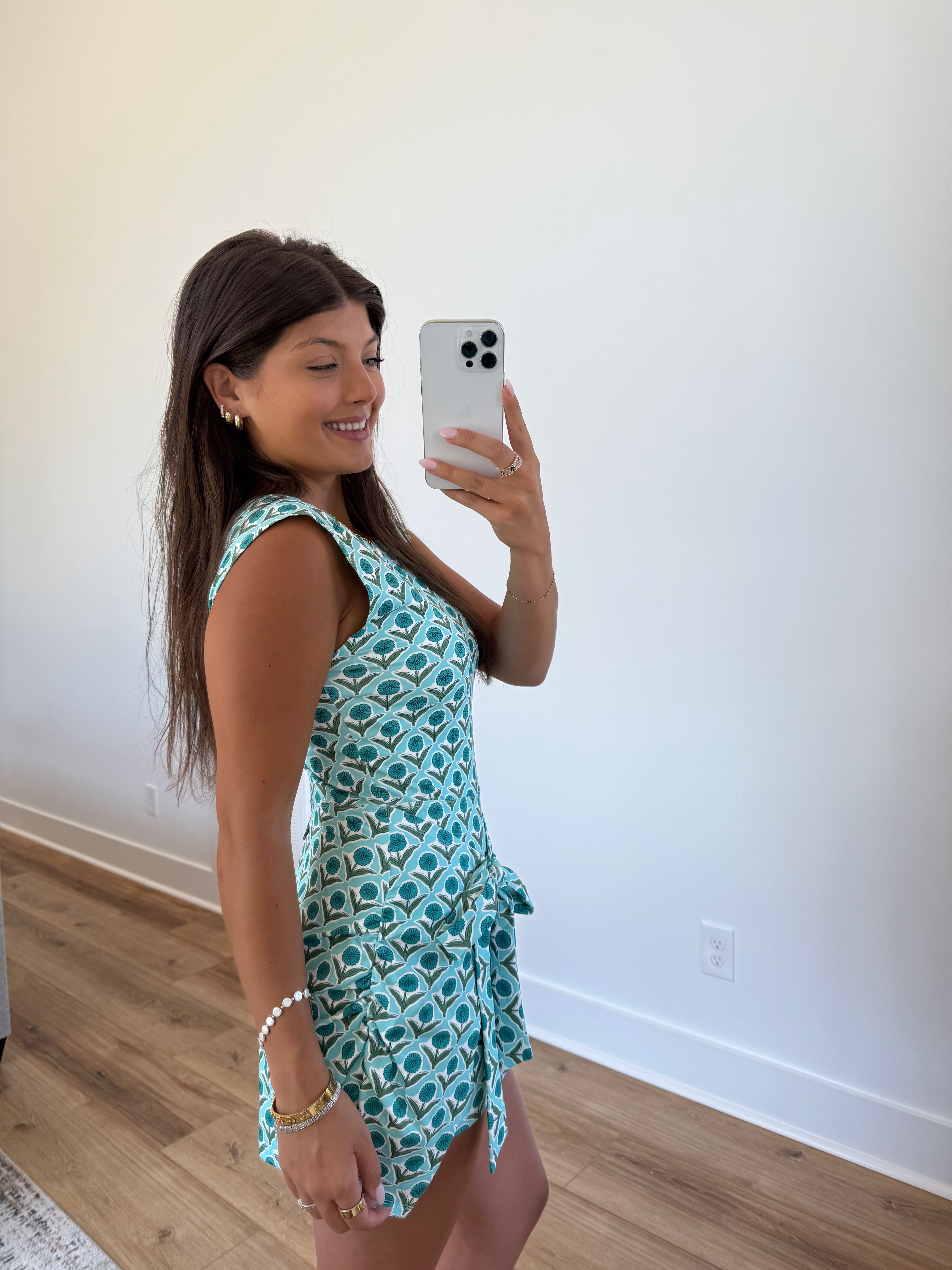 Retro Bloom Wrap Romper