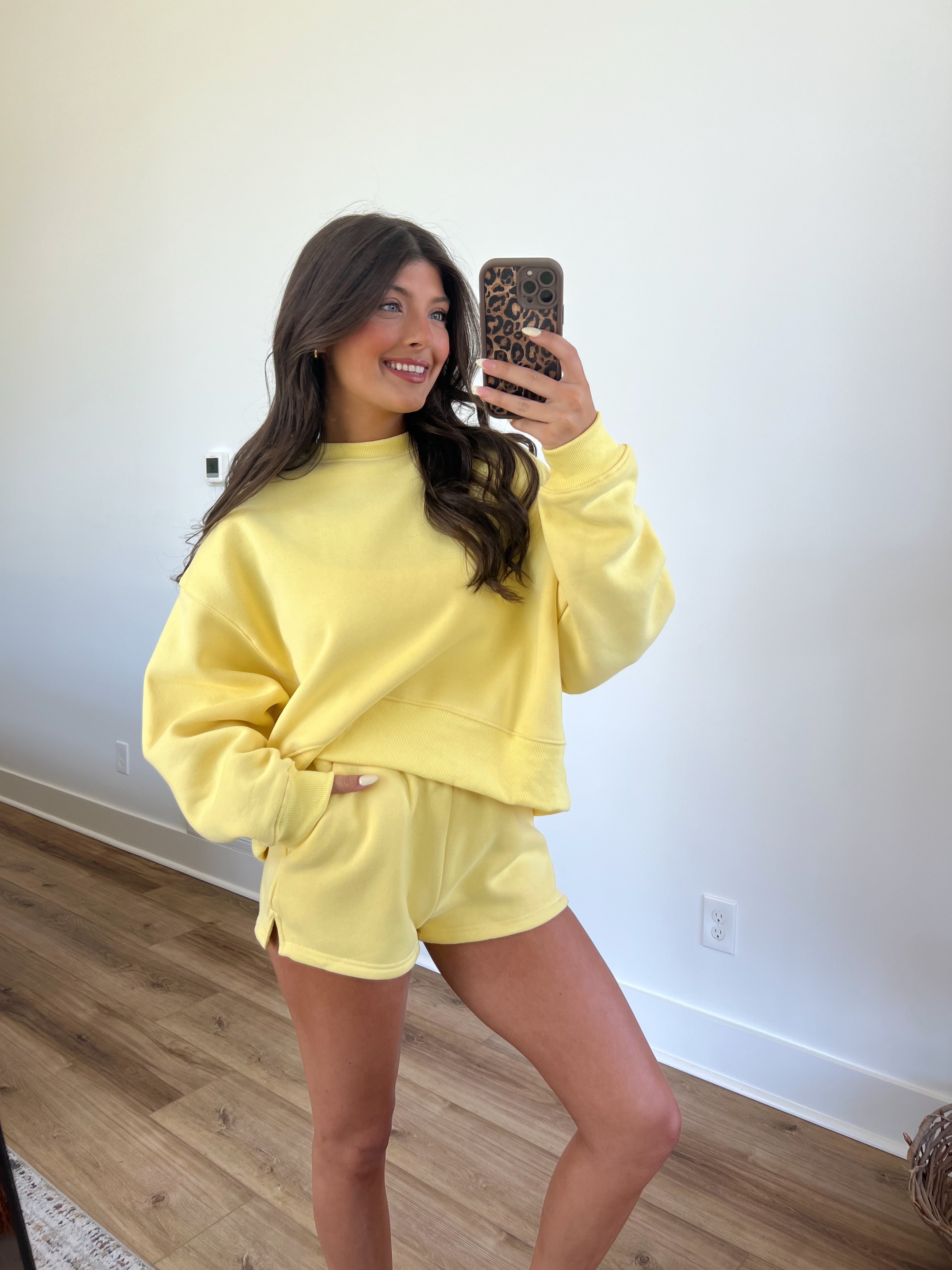 Lemon Sweatshort Set