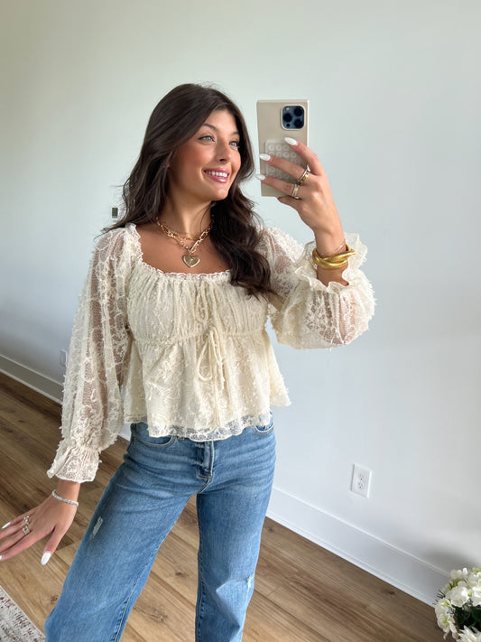 Fall Frill Lace Top