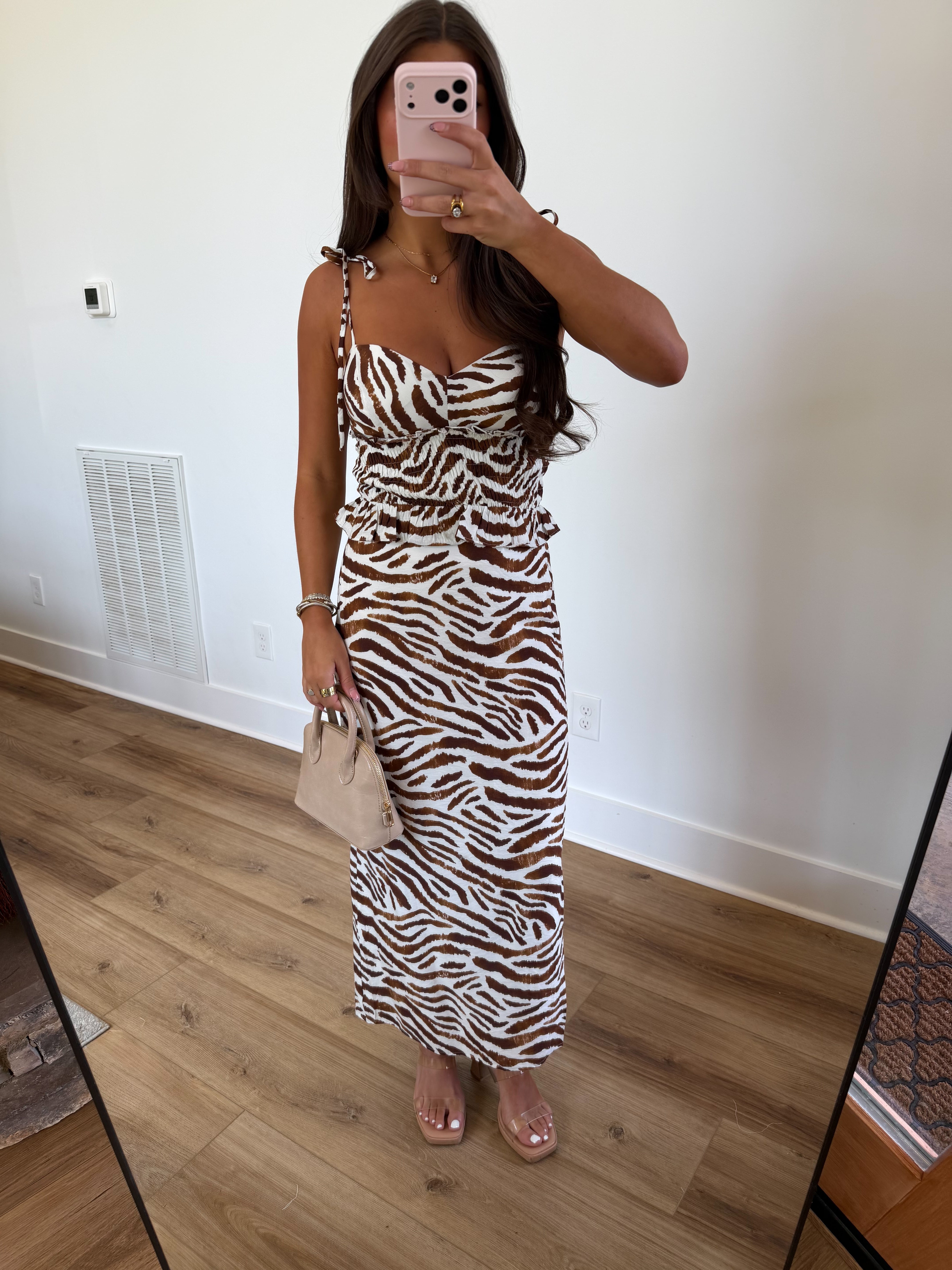 The Zebra Skirt Set