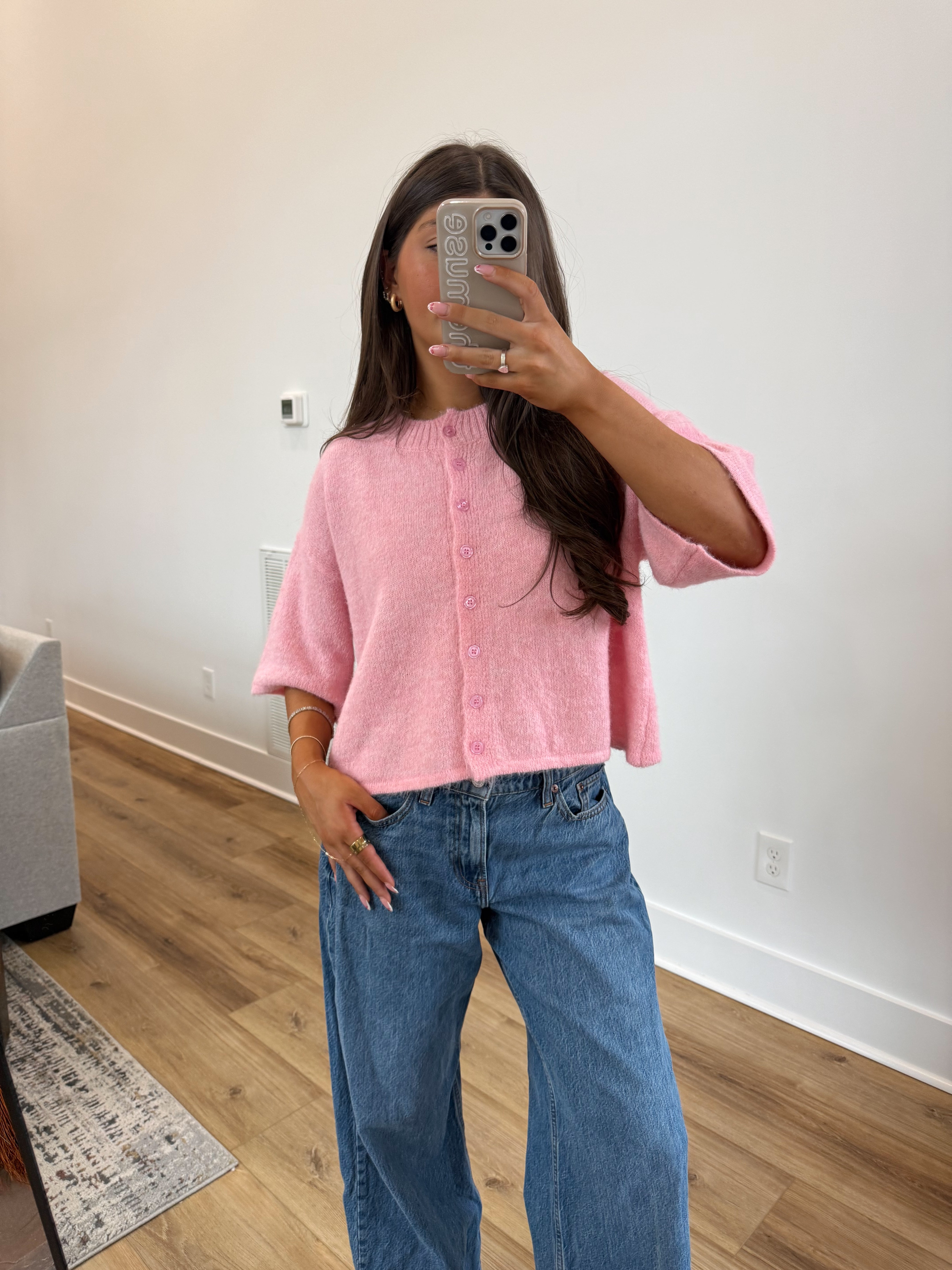 The Cloud Cardi (Pink)(Restock)