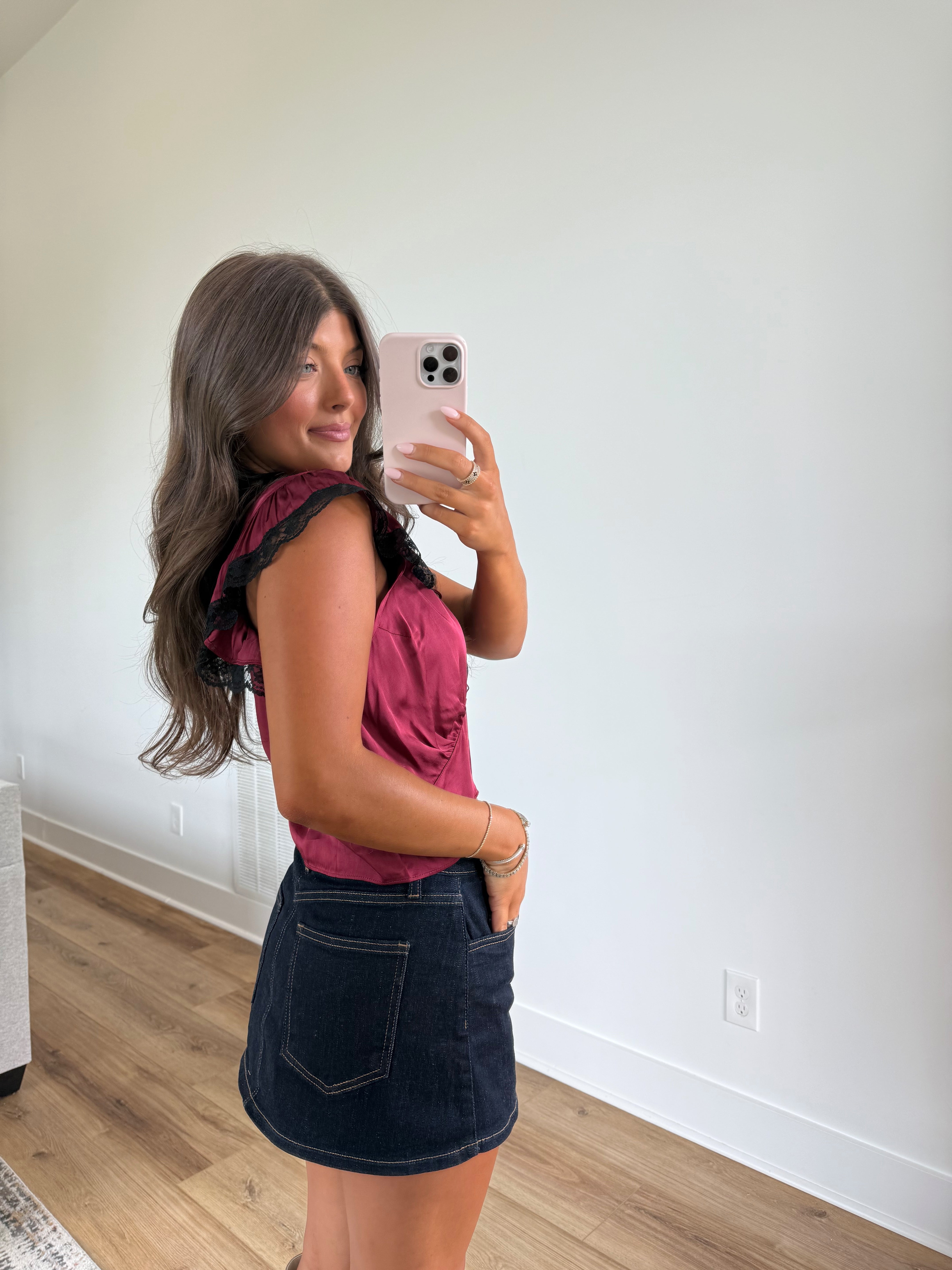 Cabernet Lace Top