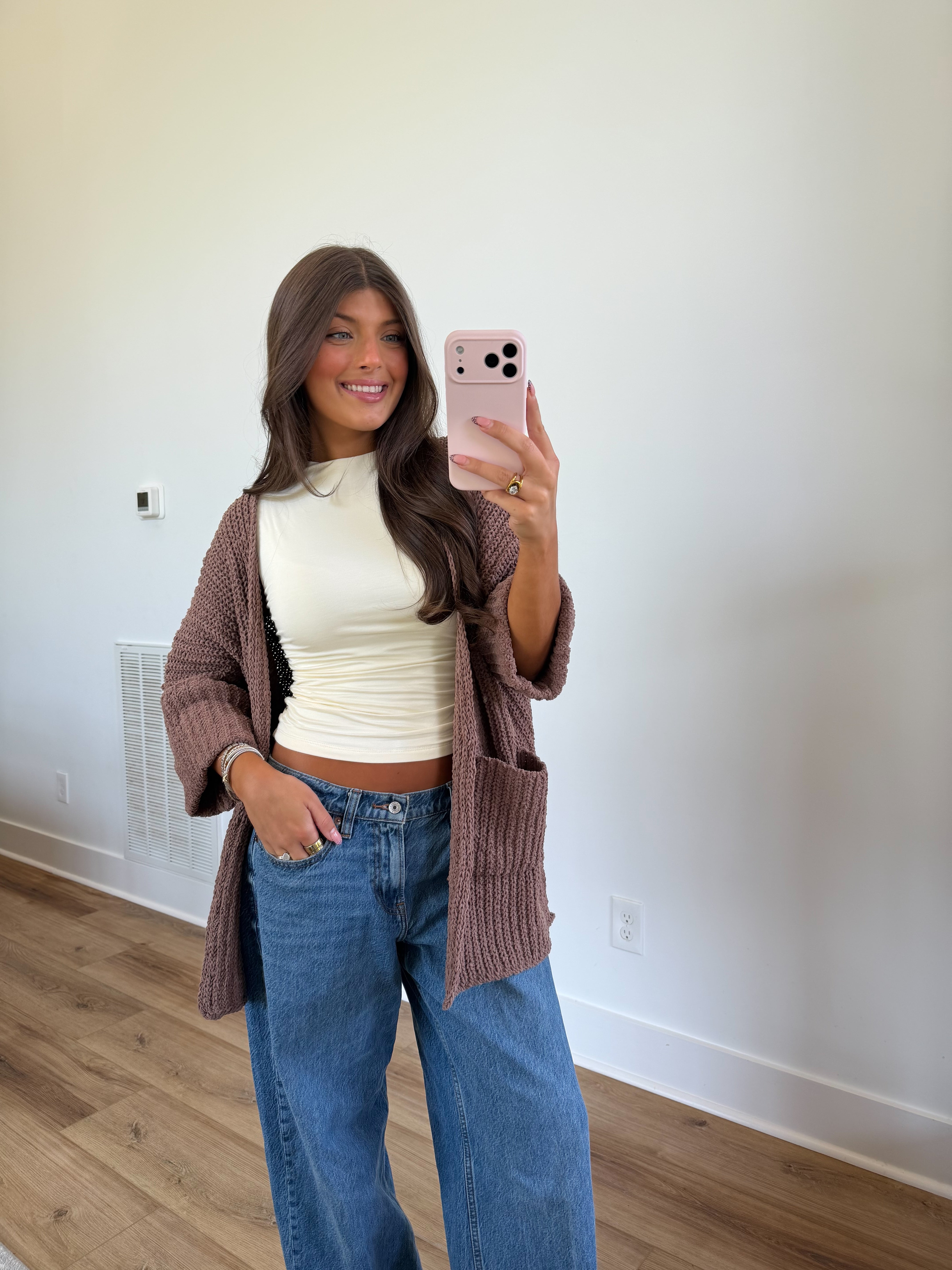 Meet Me in Fall Cardigan (Brown)