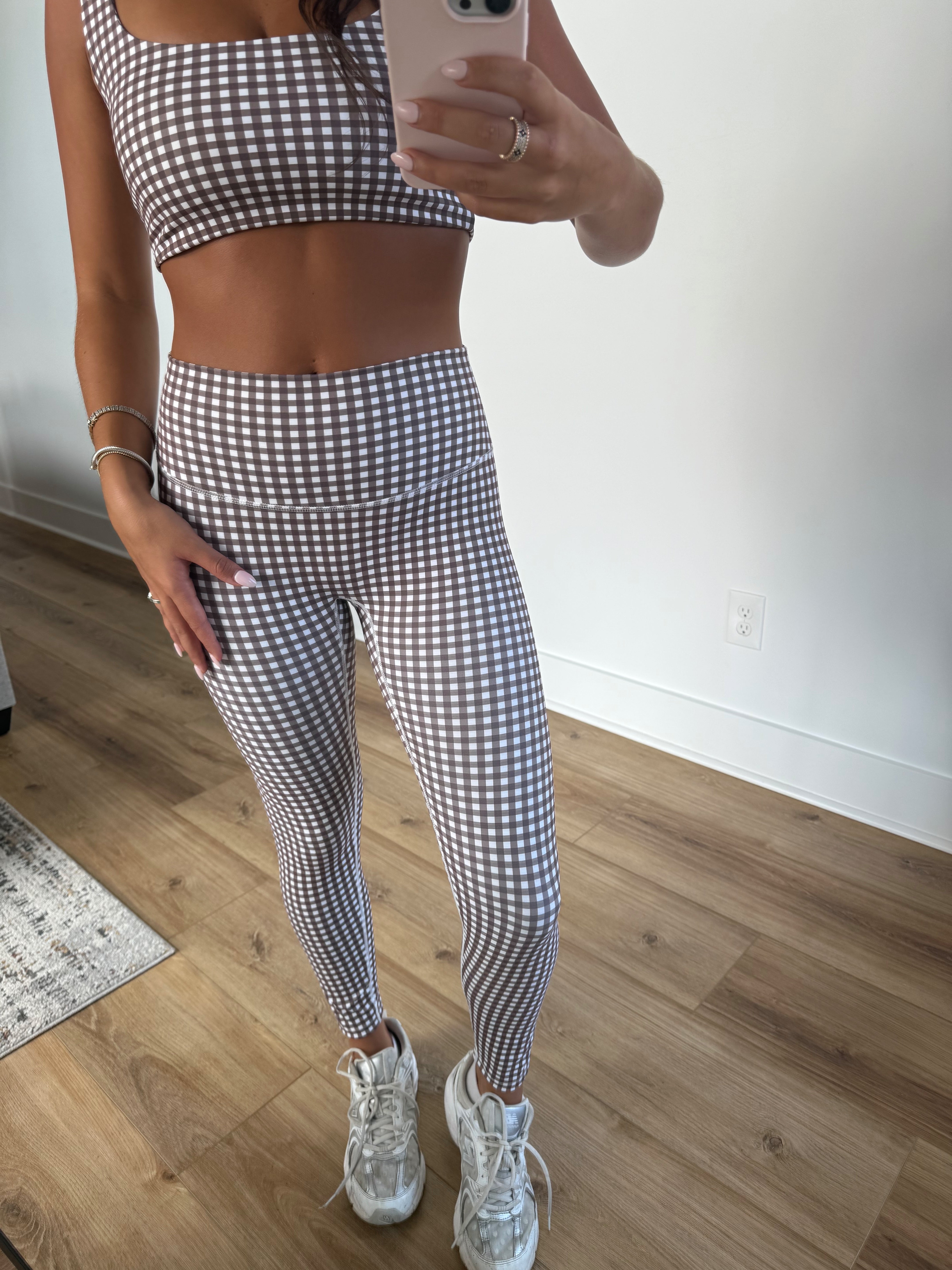 Brown Ginghams Leggings